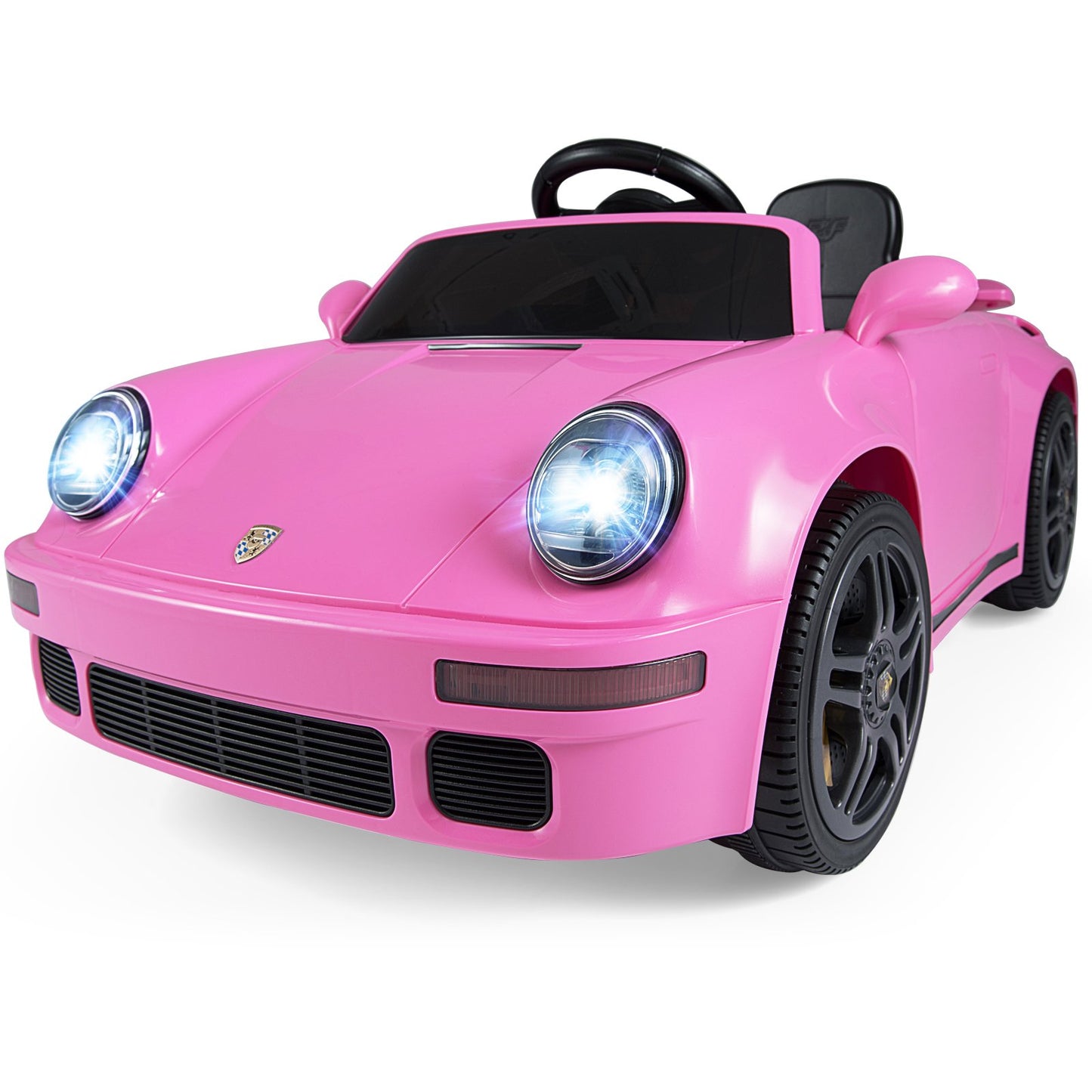 12V Electric Ride On Car Licensed RUF CTR with Remote Control and Music-Pink