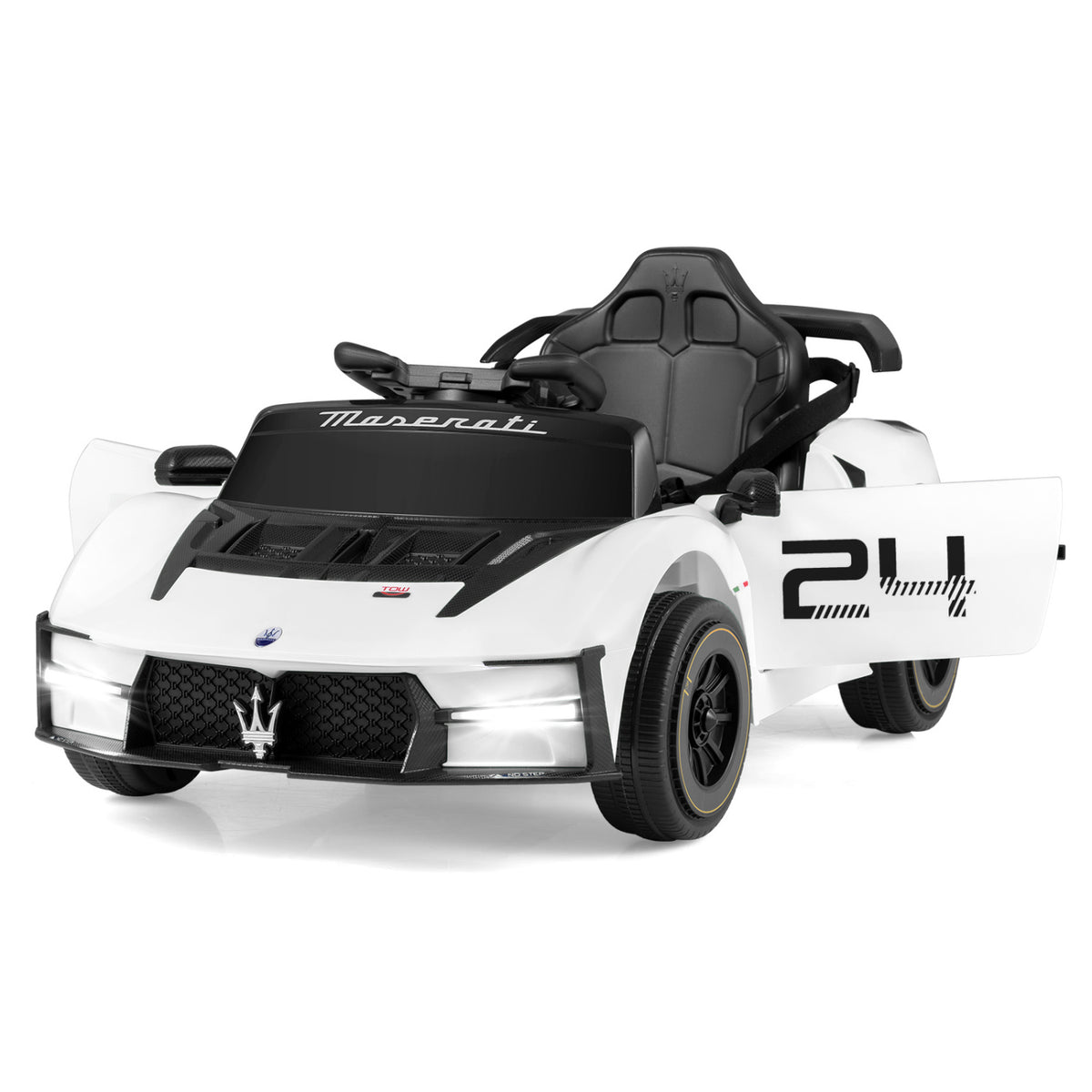 12V Electric Ride on Car with Remote Control and Music Maserati Licensed-Pink