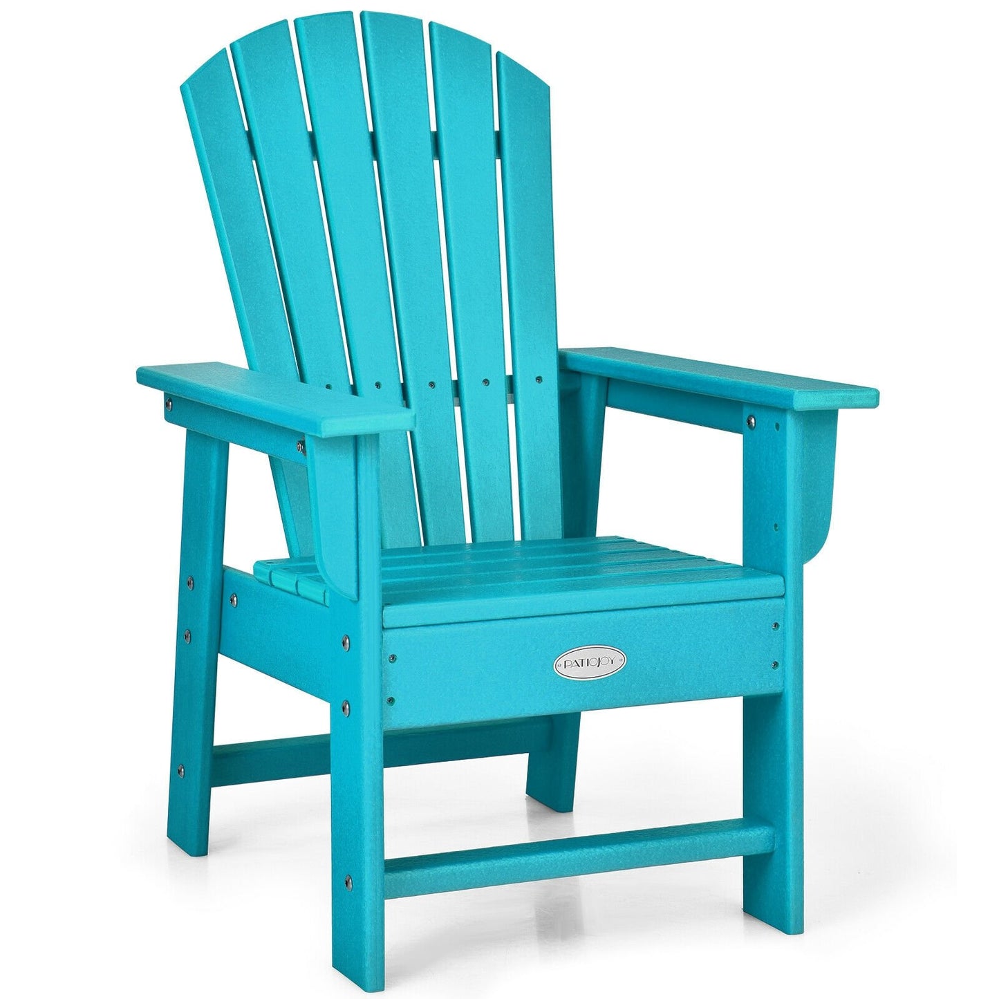 Patio Kids' Adirondack Chair with Ergonomic Backrest-Blue