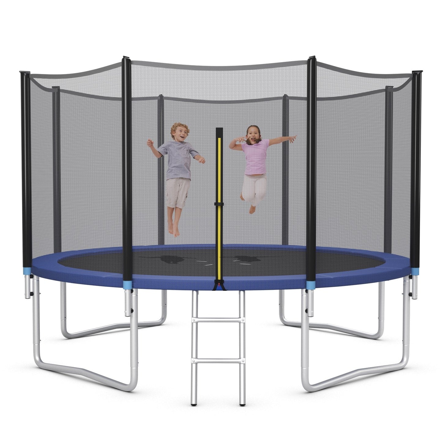 8/10/12/14/15/16 Feet Outdoor Trampoline Bounce Combo with Safety Closure Net Ladder-16 ft