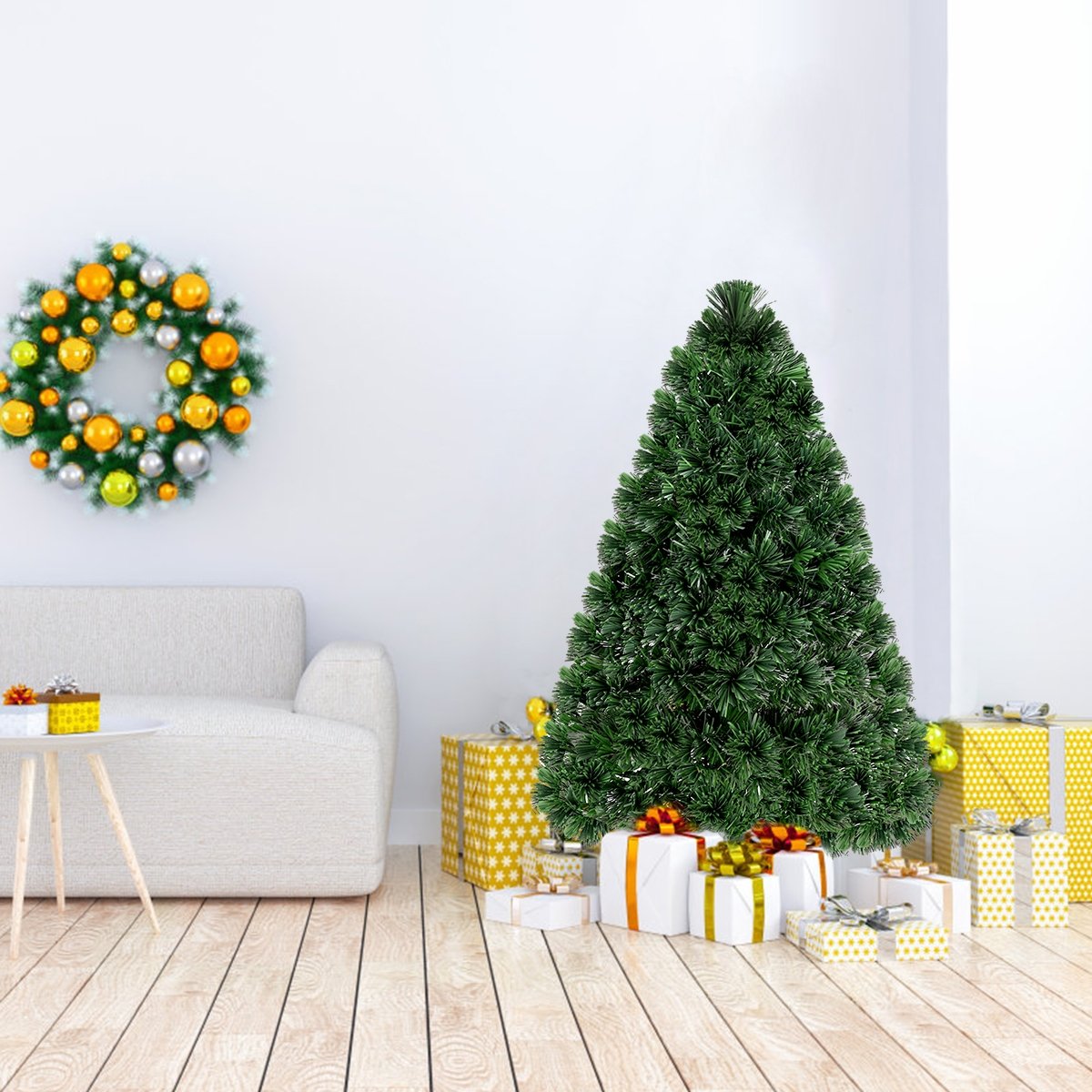 3' / 4' / 5' / 6' Fiber Optic Artificial PVC Christmas Tree-6 ft