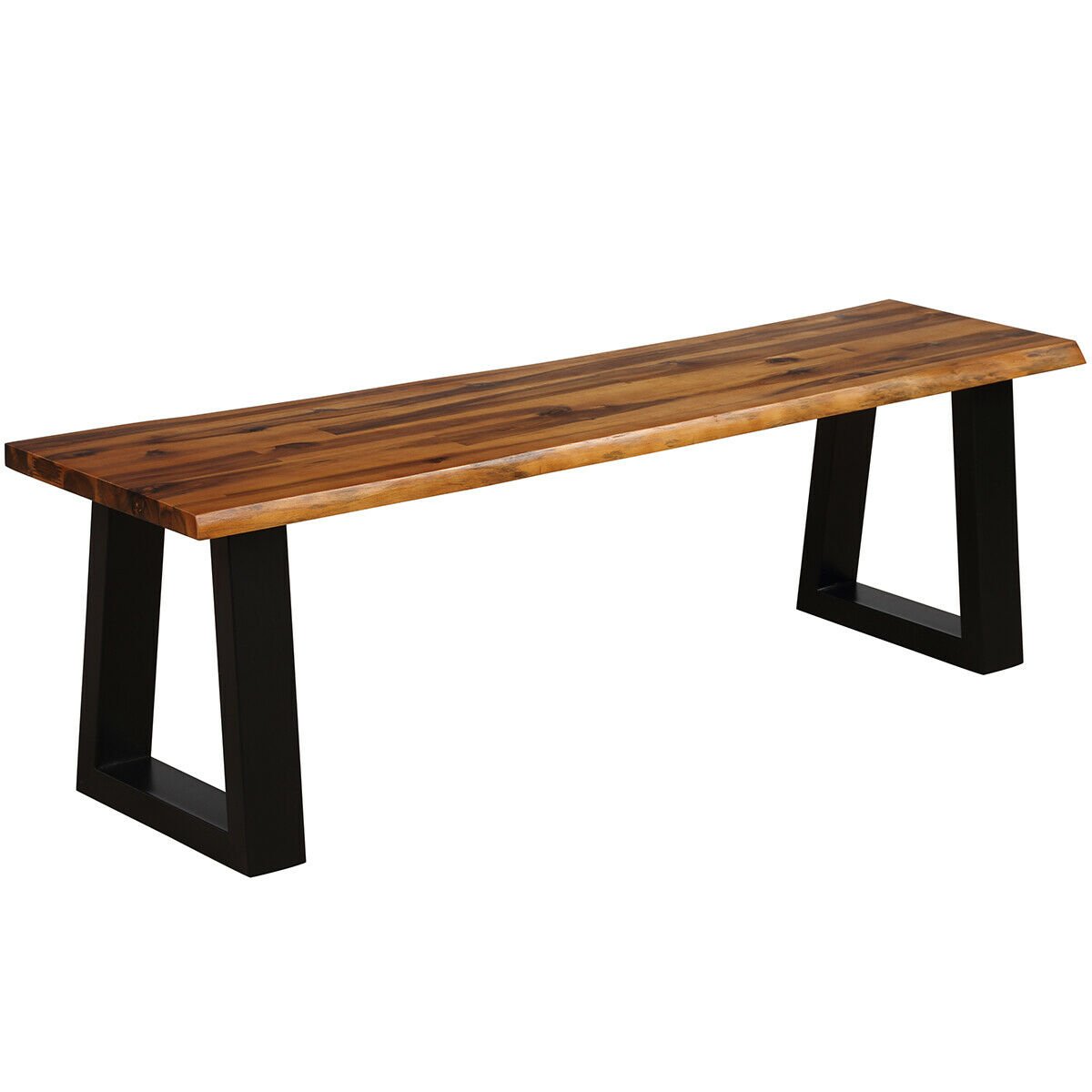 Solid Acacia Wood Patio Bench Dining Bench Seating Bench