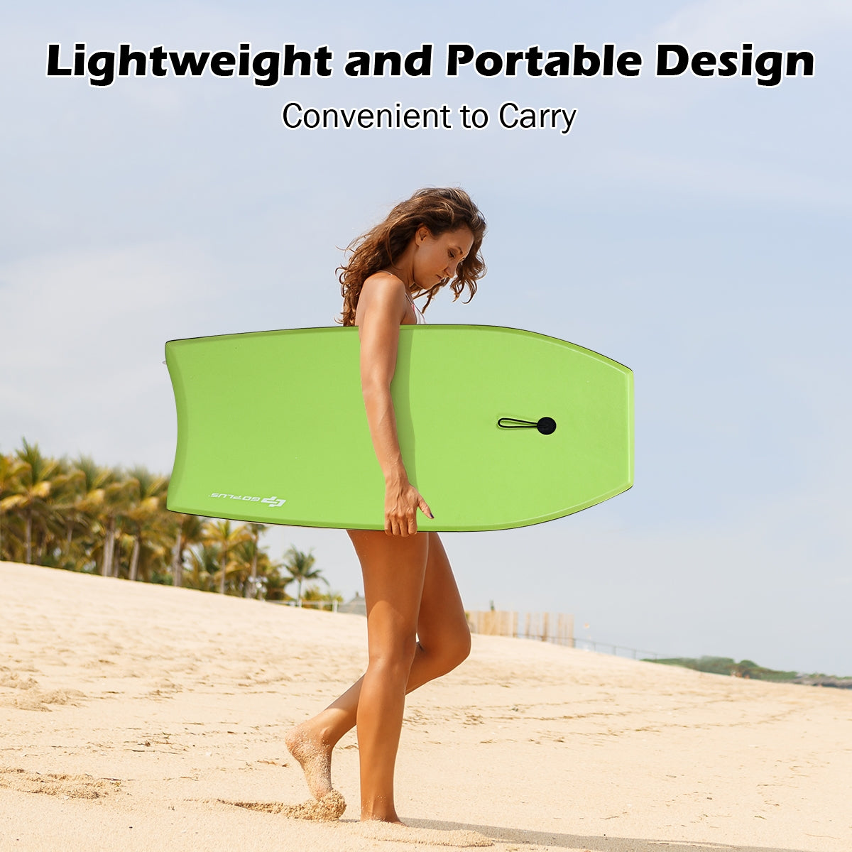Super Surfing Lightweight Bodyboard with Leash-L