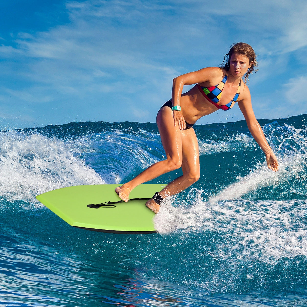 Super Surfing Lightweight Bodyboard with Leash-L