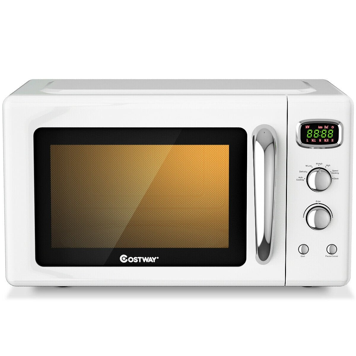 0.9 Cu.ft Retro Countertop Compact Microwave Oven-Green