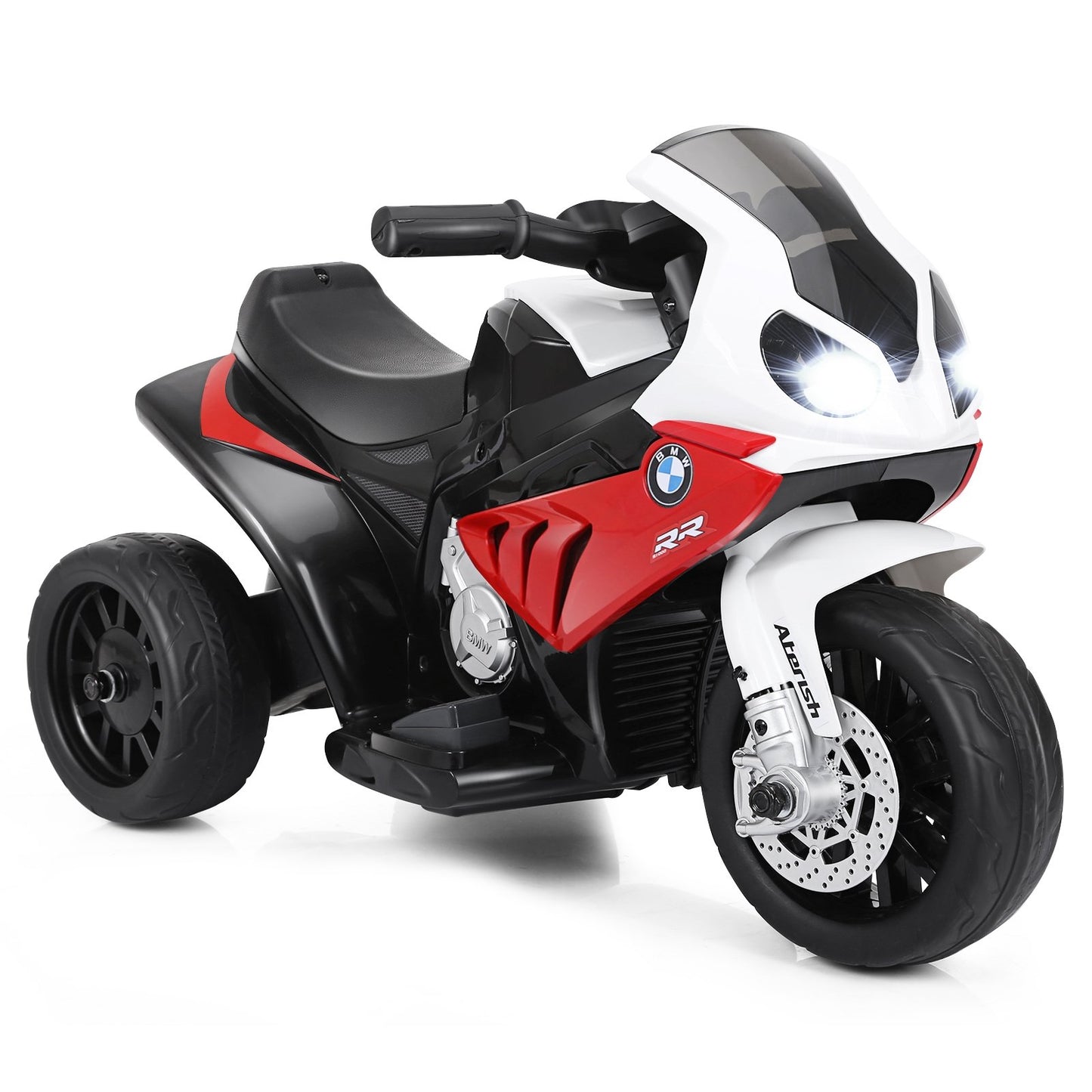6V Kids 3 Wheels Riding BMW Licensed Electric Motorcycle-Black