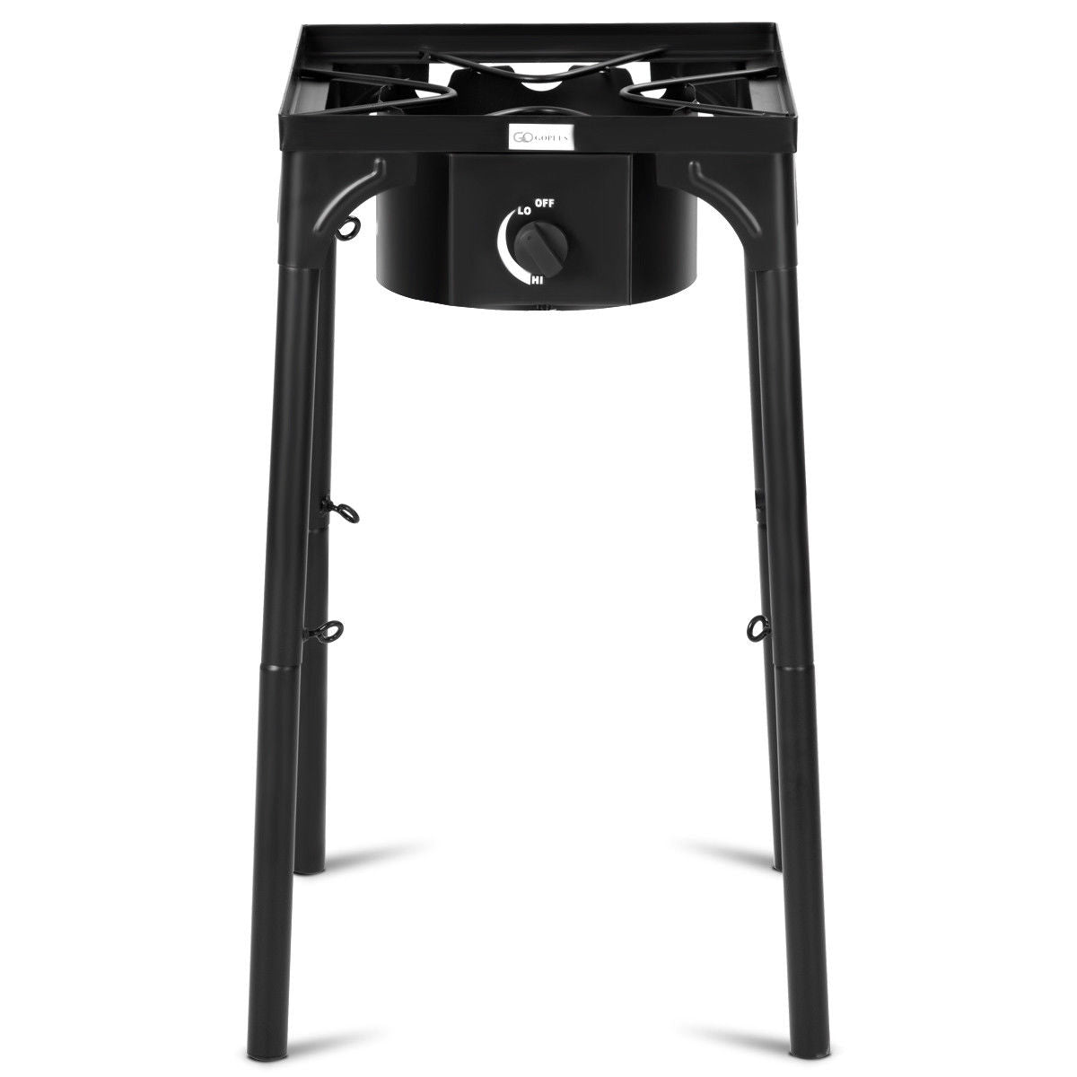 100 000-BTU Portable Propane Outdoor Camp Stove with Adjustable Legs