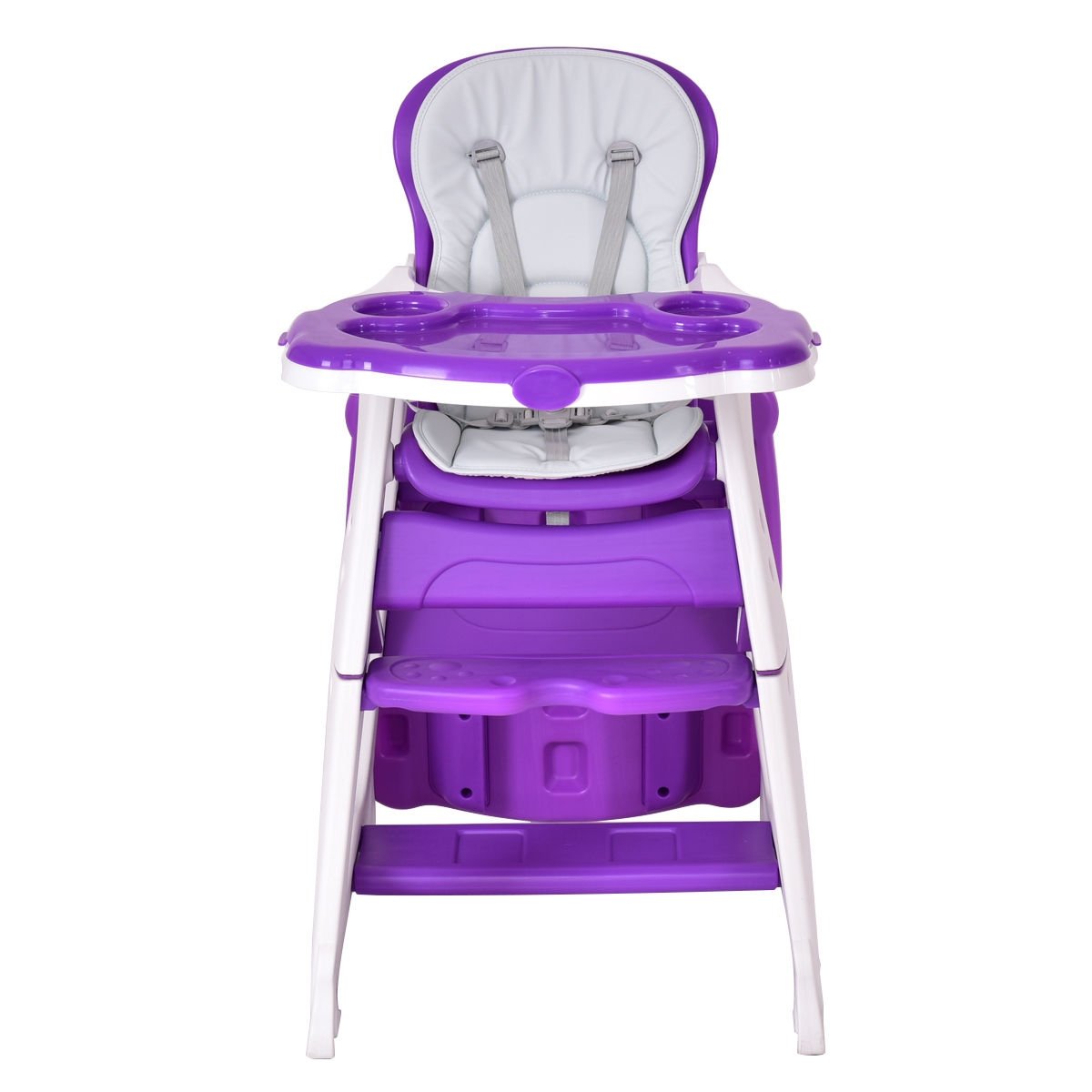 3 in 1 Convertible Play Table Seat Baby High Chair-Blue