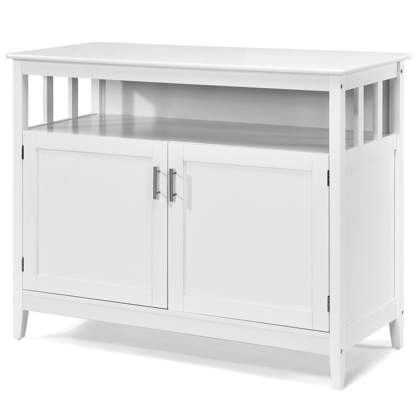Modern Practical Wooden Kitchen Lockers with Large Storage Space-Black