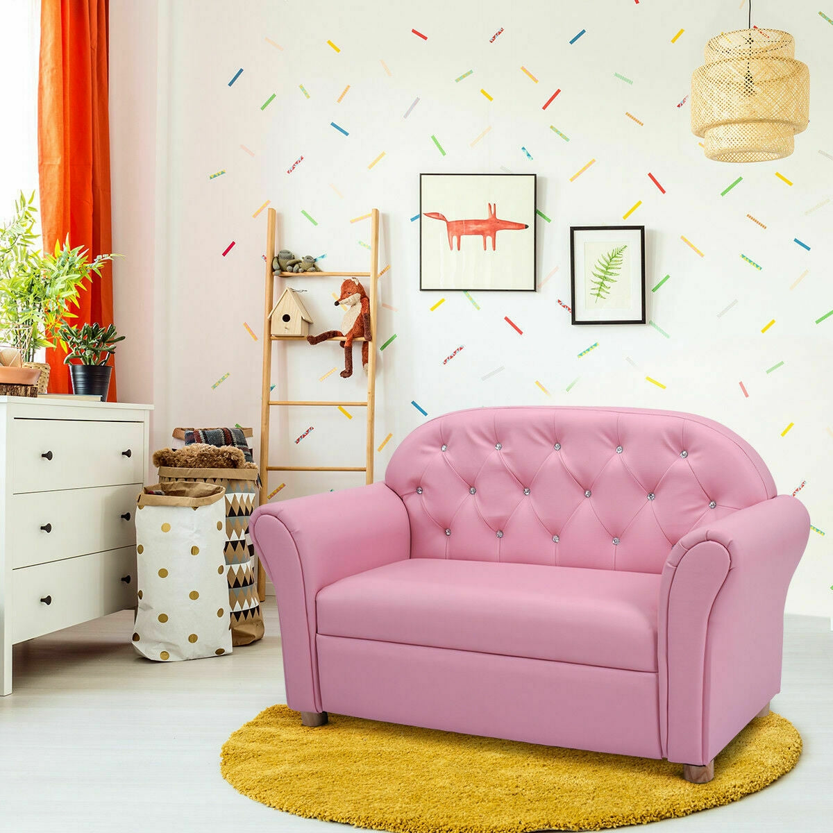 Kids Princess Armrest Chair Lounge Couch - Direct by Wilsons Home Store