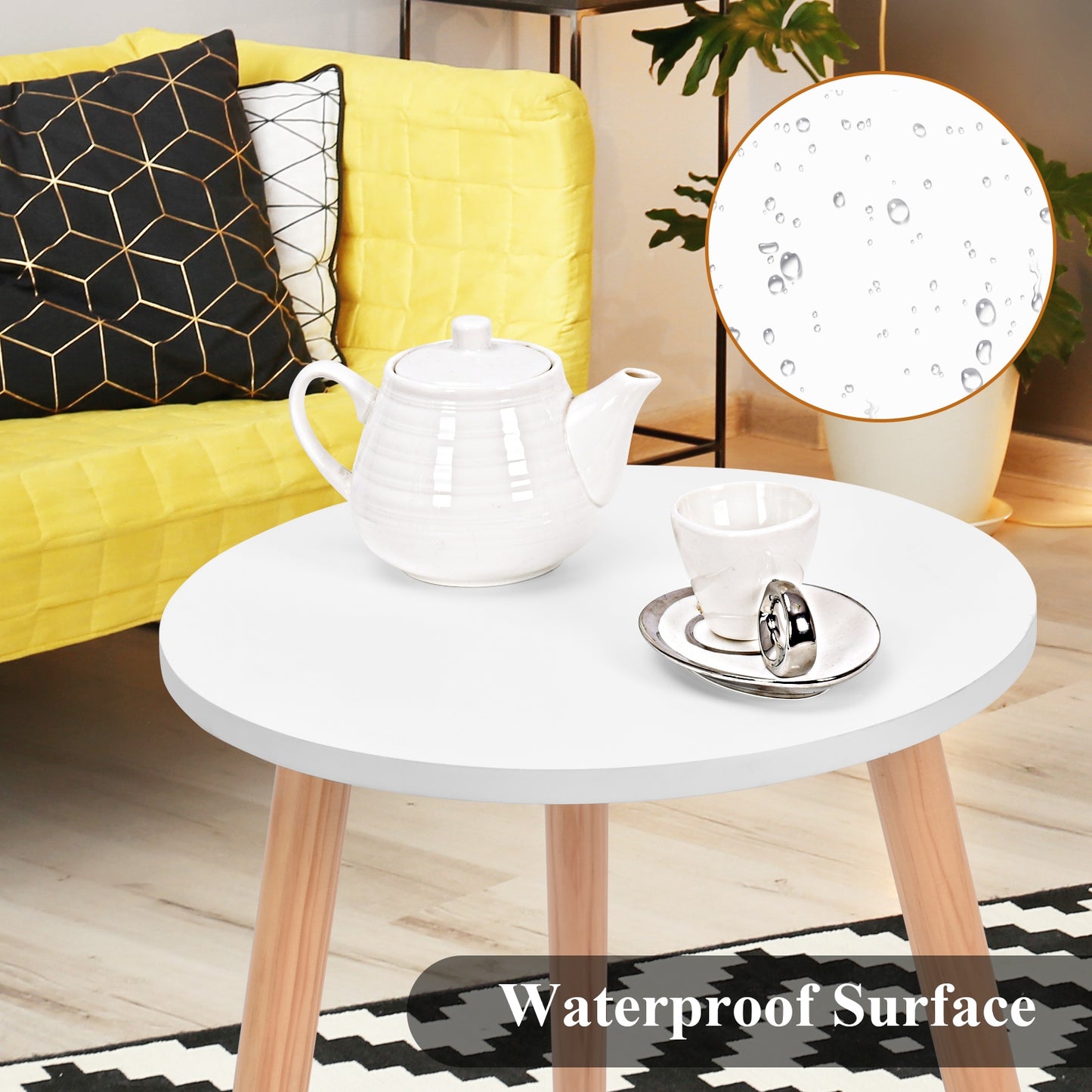 16 Inch Modern Round Coffee Table - Direct by Wilsons Home Store