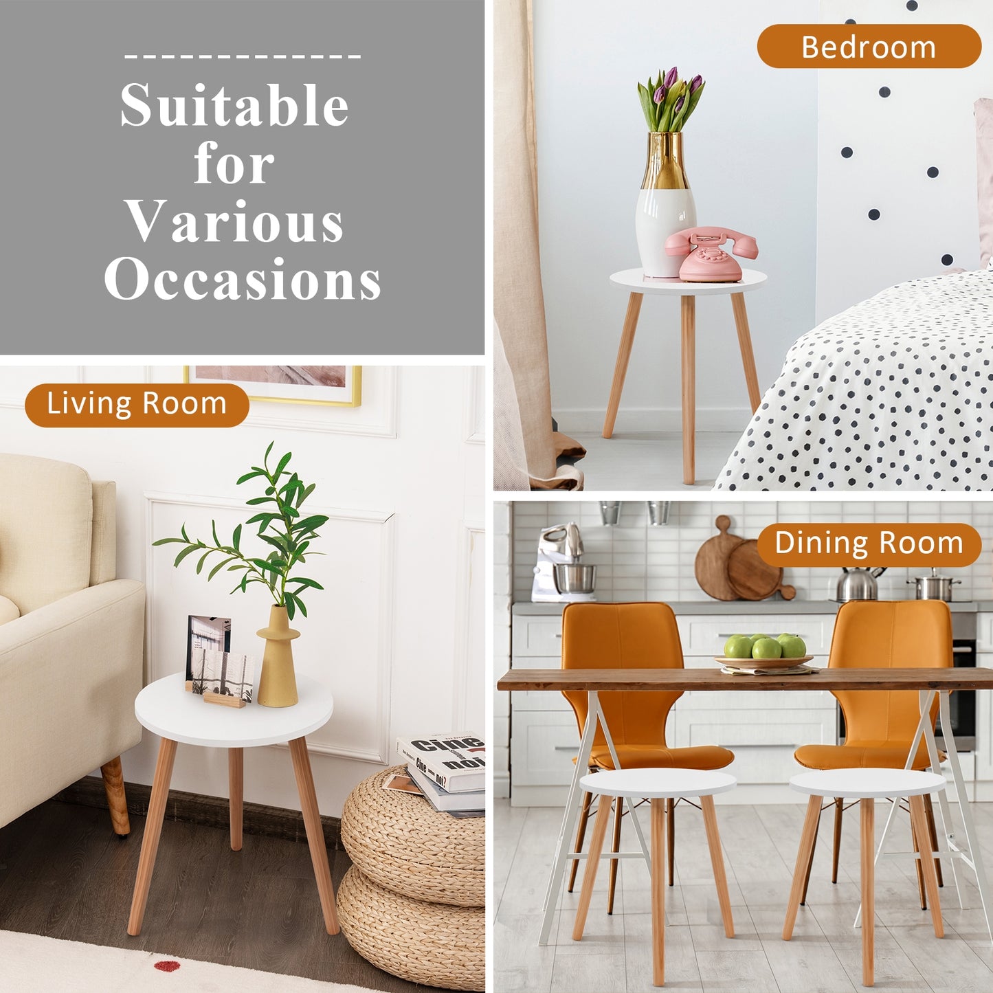 16 Inch Modern Round Coffee Table - Direct by Wilsons Home Store