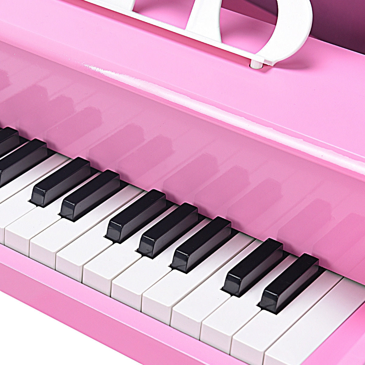 Musical Instrument Toy 30-Key Children Mini Grand Piano with Bench-Pink - Direct by Wilsons Home Store