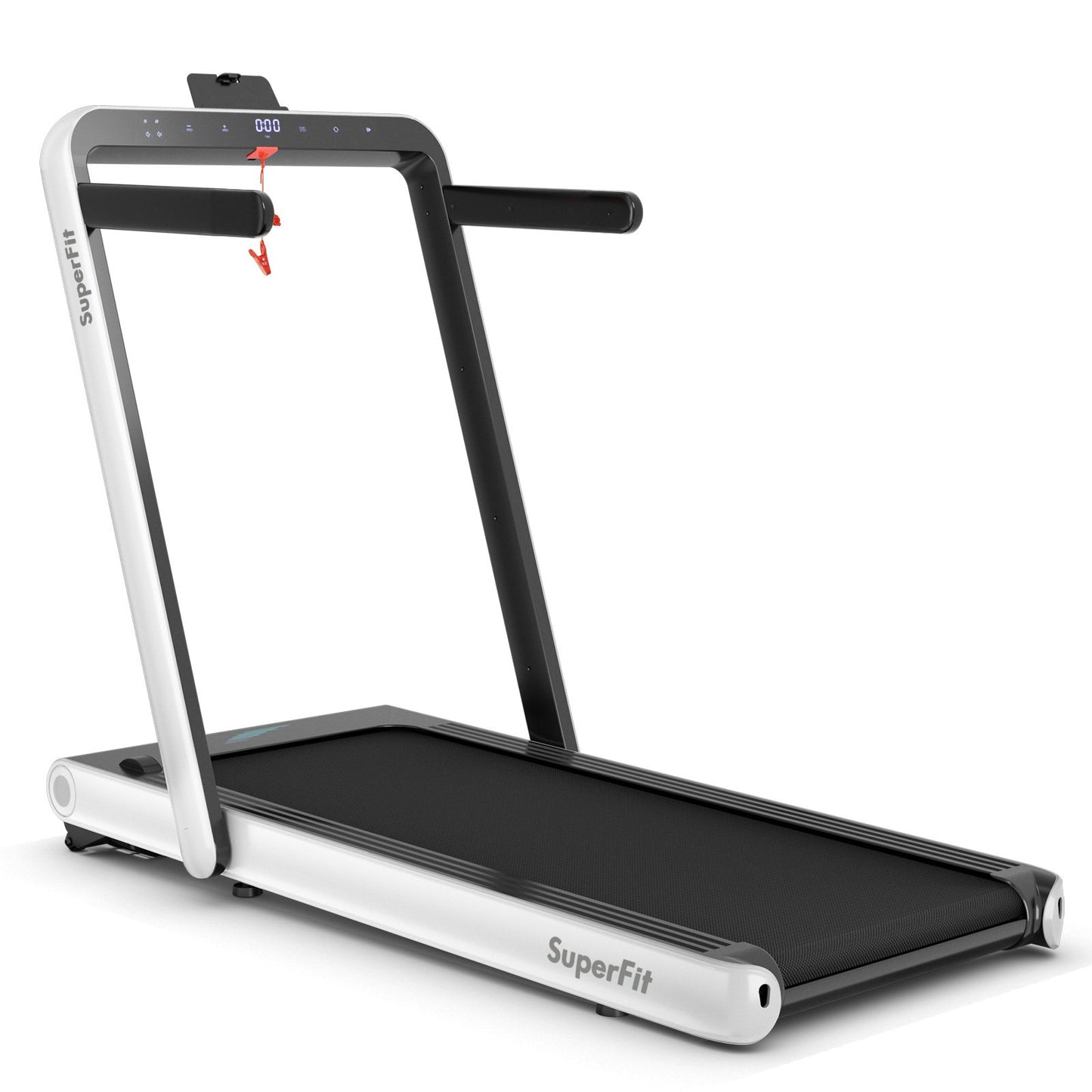 4.75HP 2 In 1 Folding Treadmill with Remote APP Control-Black