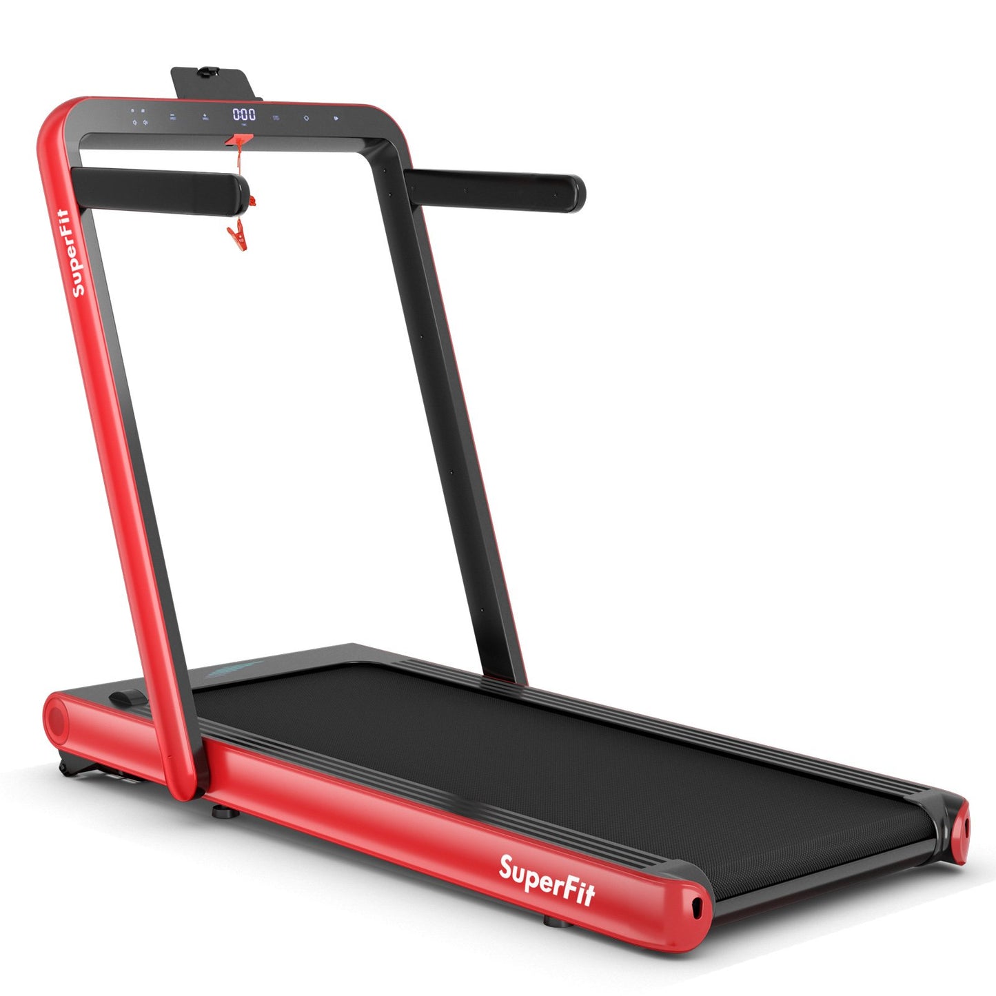 4.75HP 2 In 1 Folding Treadmill with Remote APP Control-Black