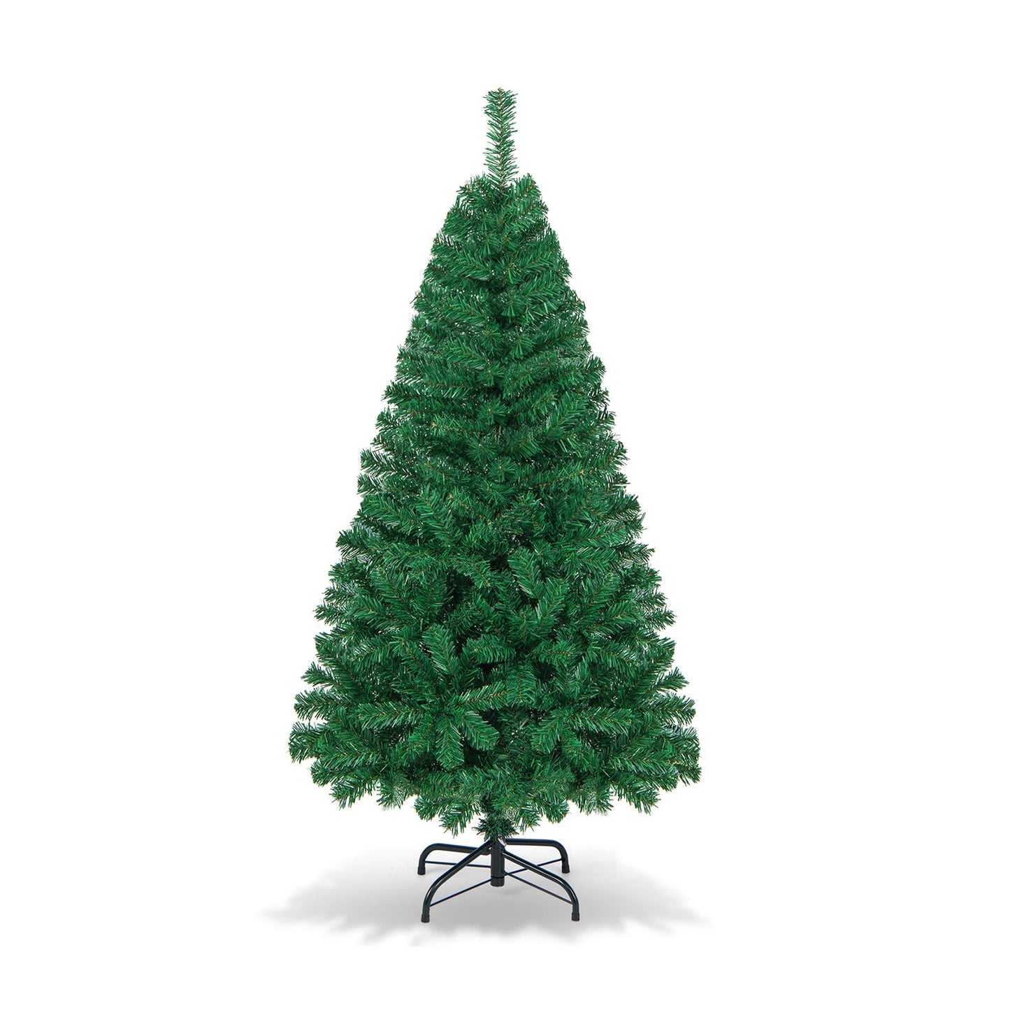 Artificial PVC Hinged Christmas Tree with Solid Metal Stand-7 ft