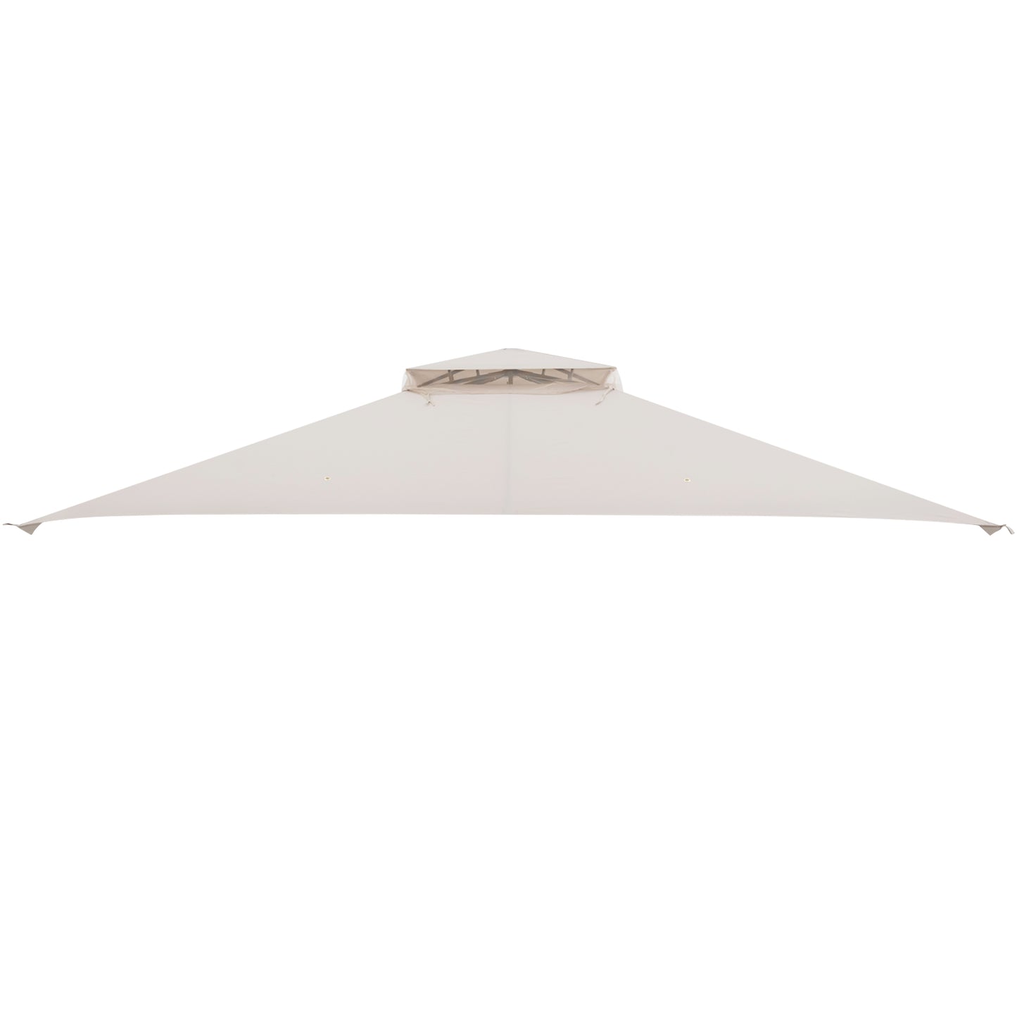 10 x 12 Feet Gazebo Replacement Top with Air Vent and Drainage Holes-Beige
