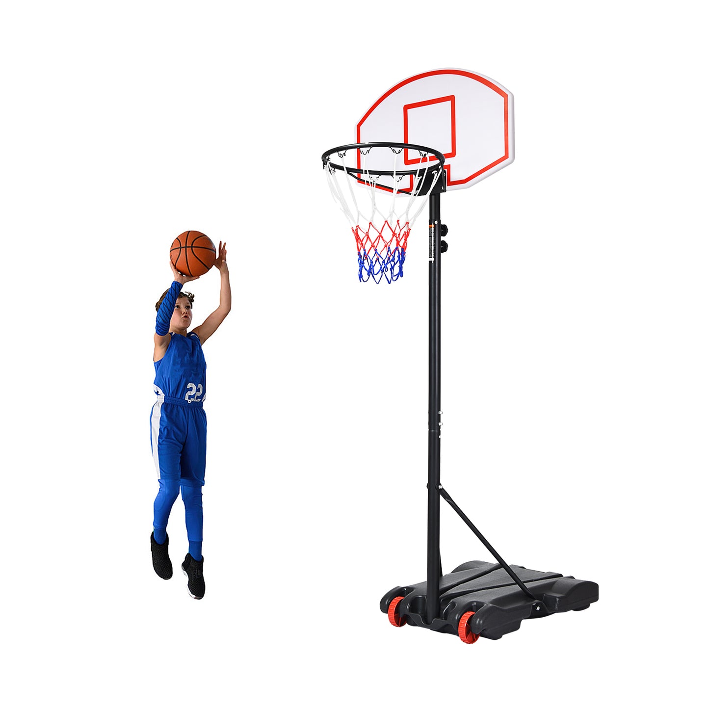 Adjustable Basketball Hoop System Stand with Wheels - Direct by Wilsons Home Store