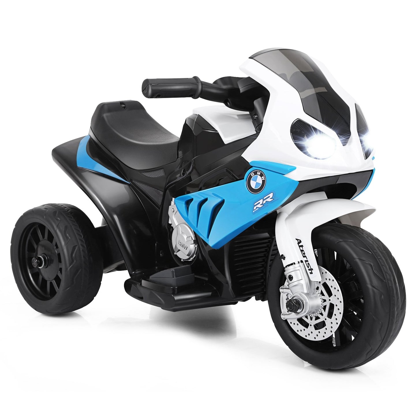 6V Kids 3 Wheels Riding BMW Licensed Electric Motorcycle-Black