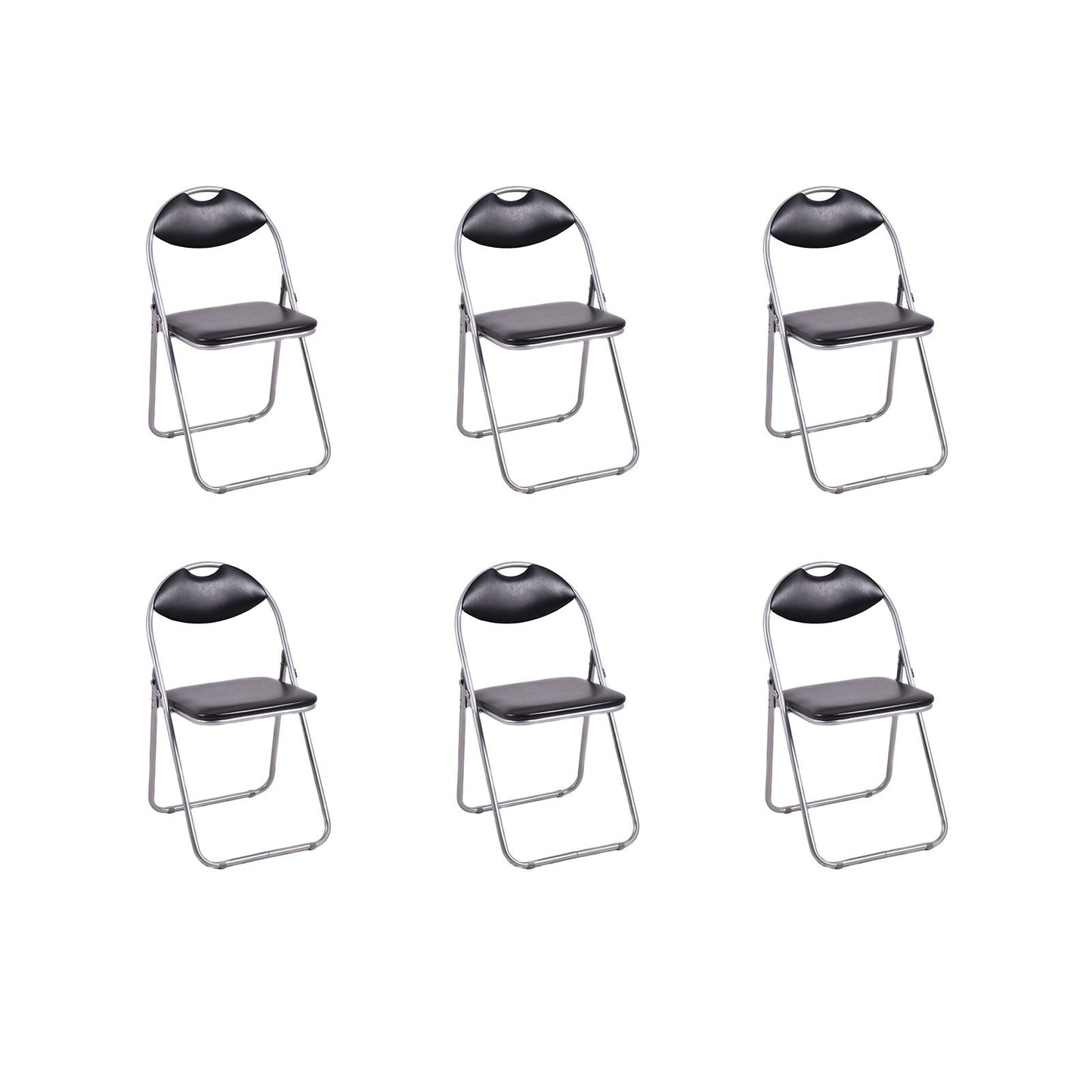 2/4/6 Pieces Portable Folding Dining Chairs Set with Carrying Handles-Set of 2