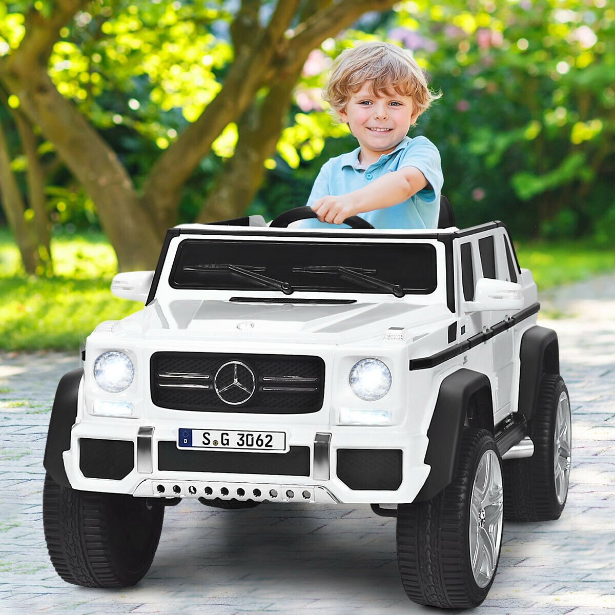 12V Licensed Mercedes-Benz Kids Ride On Car-Black
