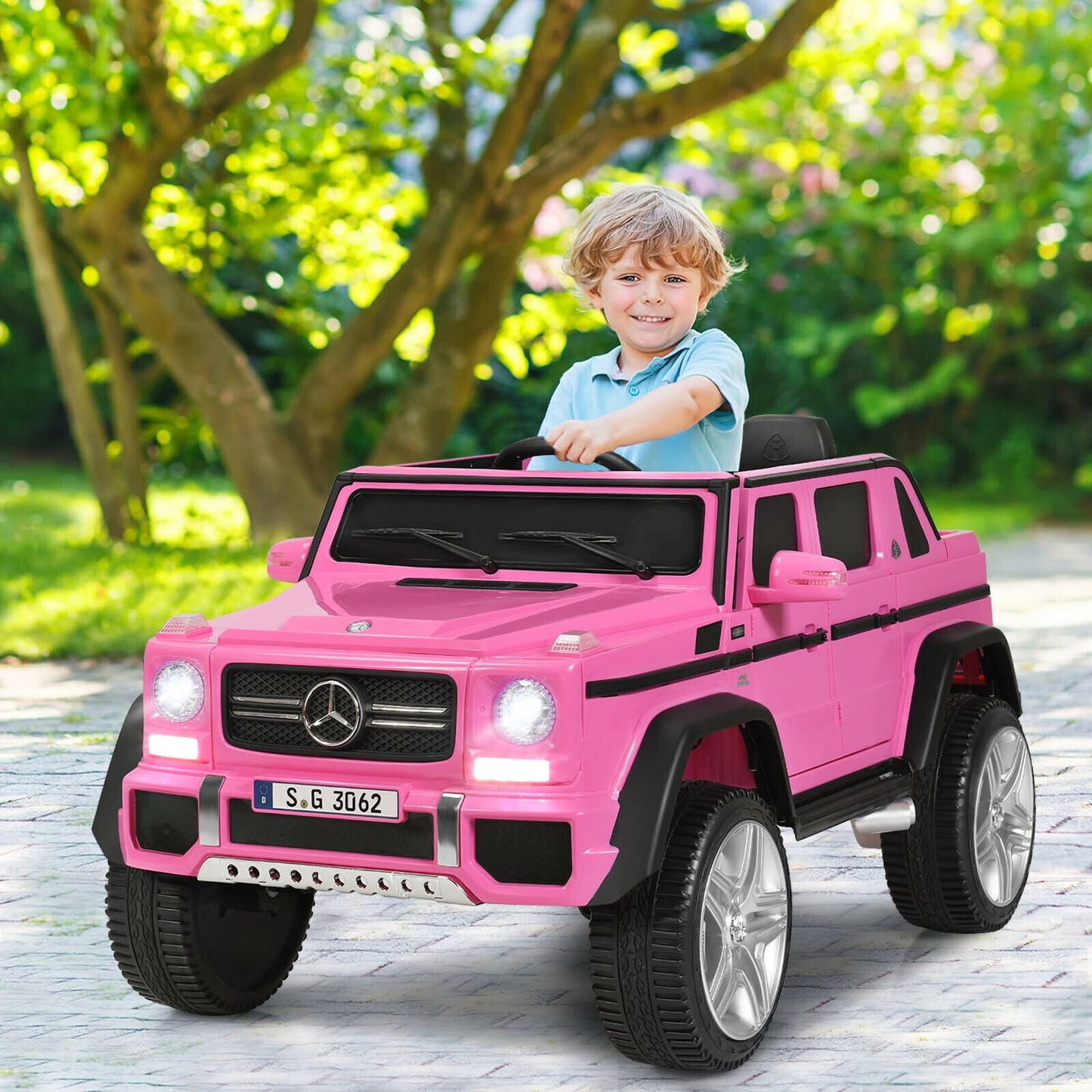12V Licensed Mercedes-Benz Kids Ride On Car-Black