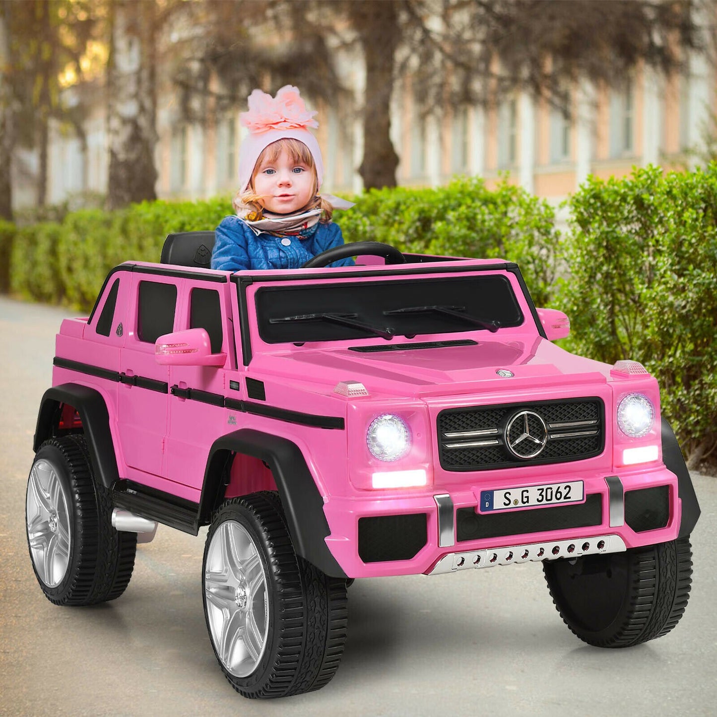 12V Licensed Mercedes-Benz Kids Ride On Car-Black