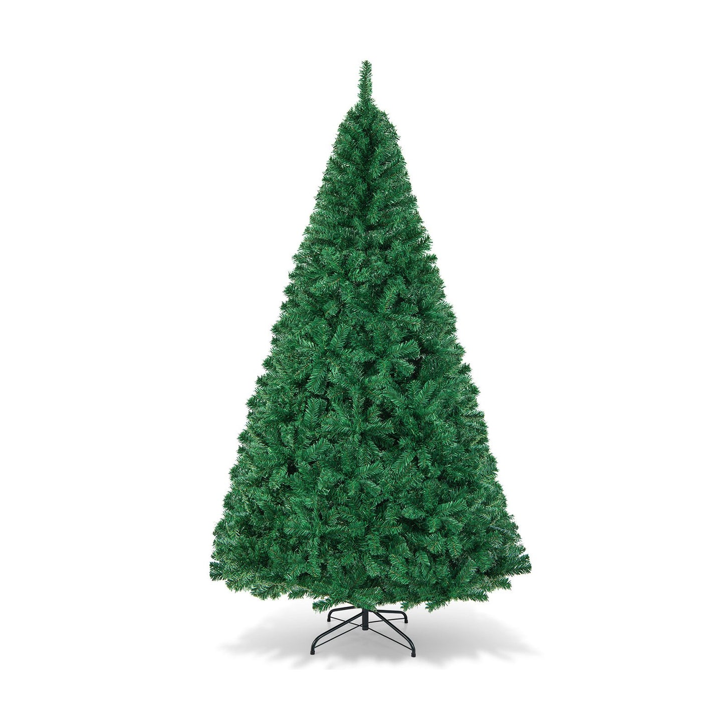Artificial PVC Hinged Christmas Tree with Solid Metal Stand-7 ft