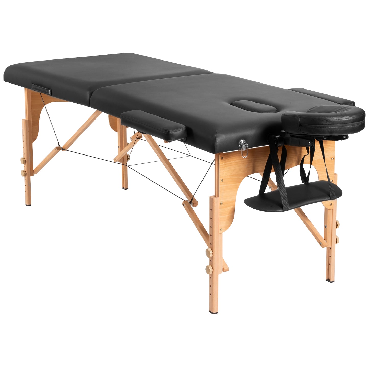 Portable Adjustable Facial Spa Bed with Carry Case-Black