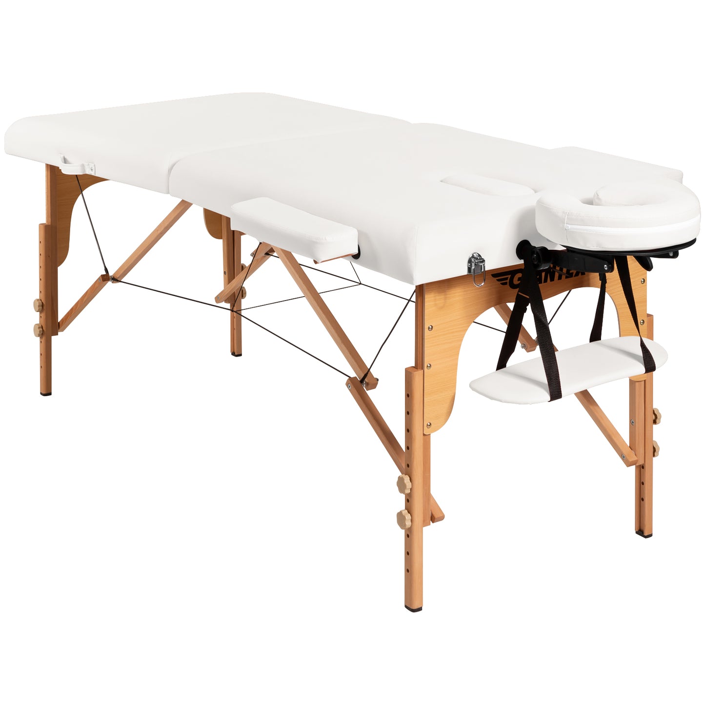Portable Adjustable Facial Spa Bed with Carry Case-White