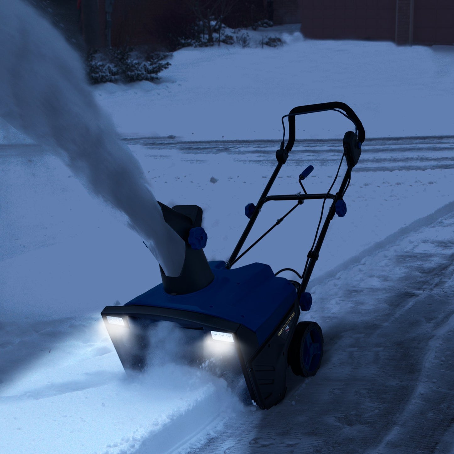 20 Inch 120V 15Amp Electric Snow Thrower with 180° Rotatable Chute-Blue