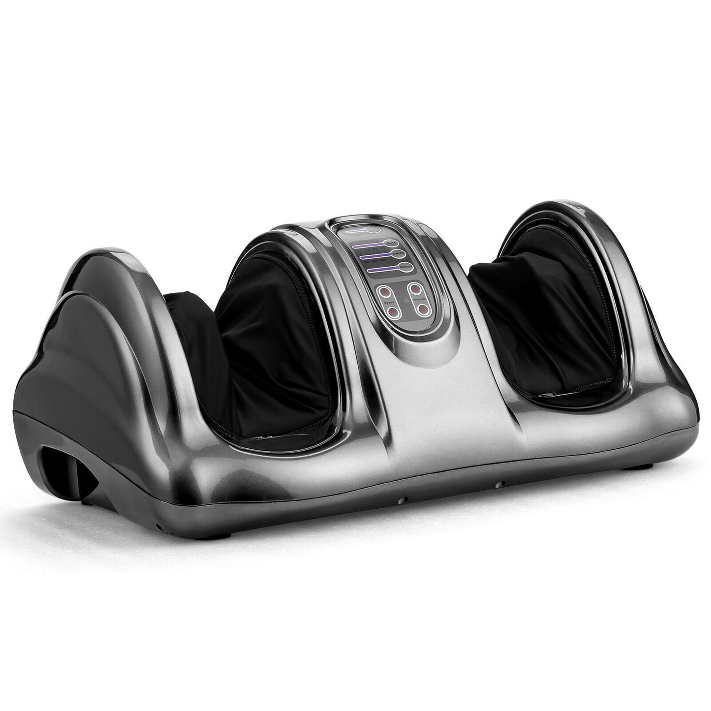 Therapeutic Shiatsu Foot Massager with High Intensity Rollers-Black