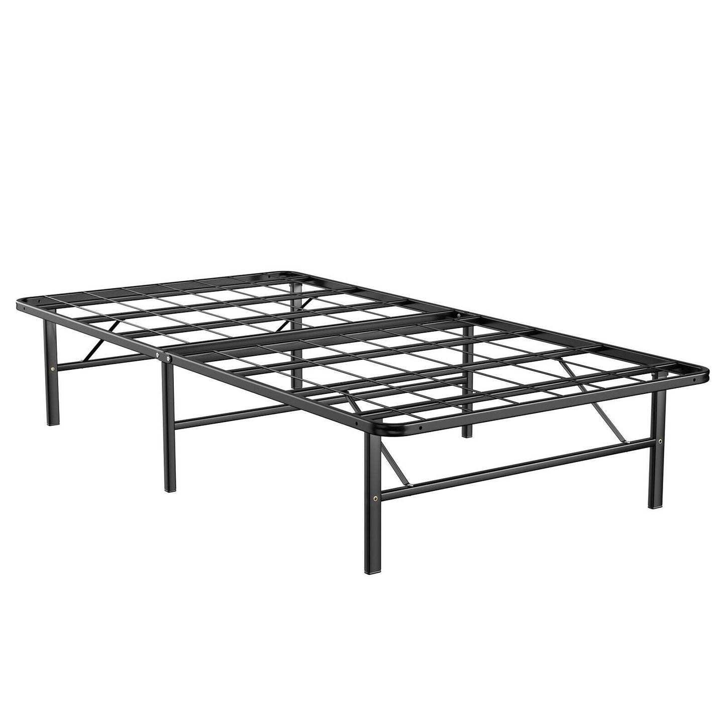 Twin/Full/Queen Size Foldable Metal Platform Bed with Tool-Free Assembly-Queen size