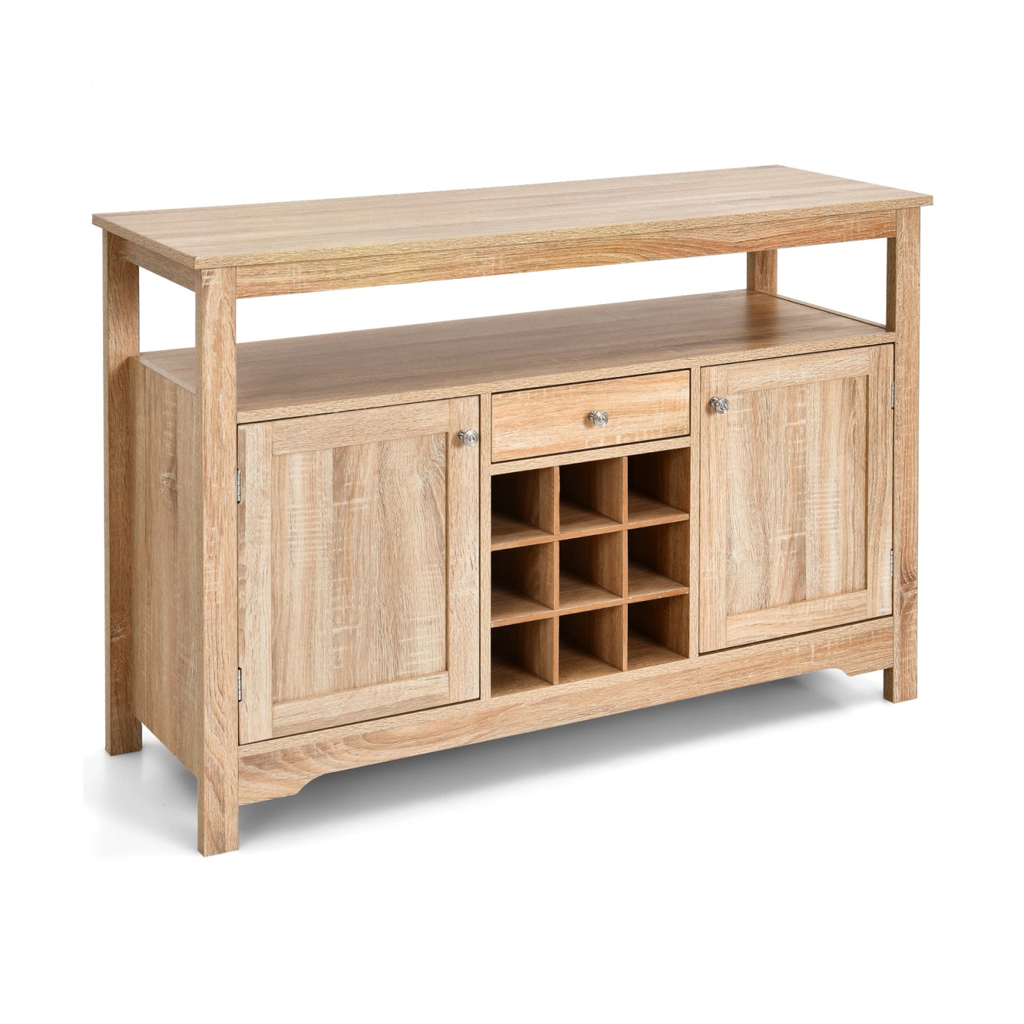 Buffet Server Sideboard Wine Cabinet Console-Gray