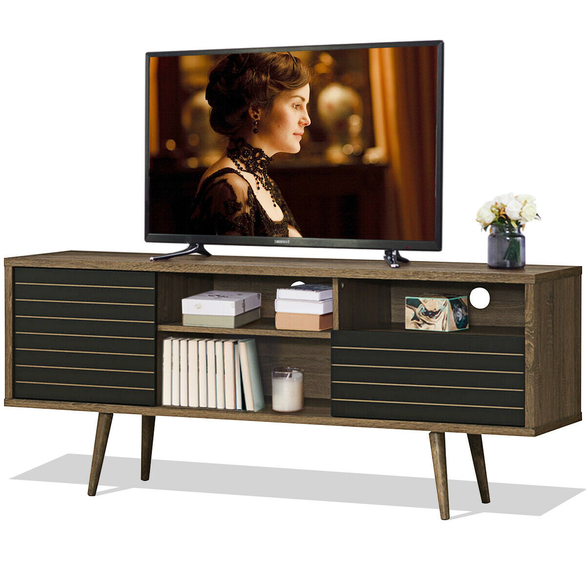 Mid-Century Modern TV Stand for TVs up to 65 Inch