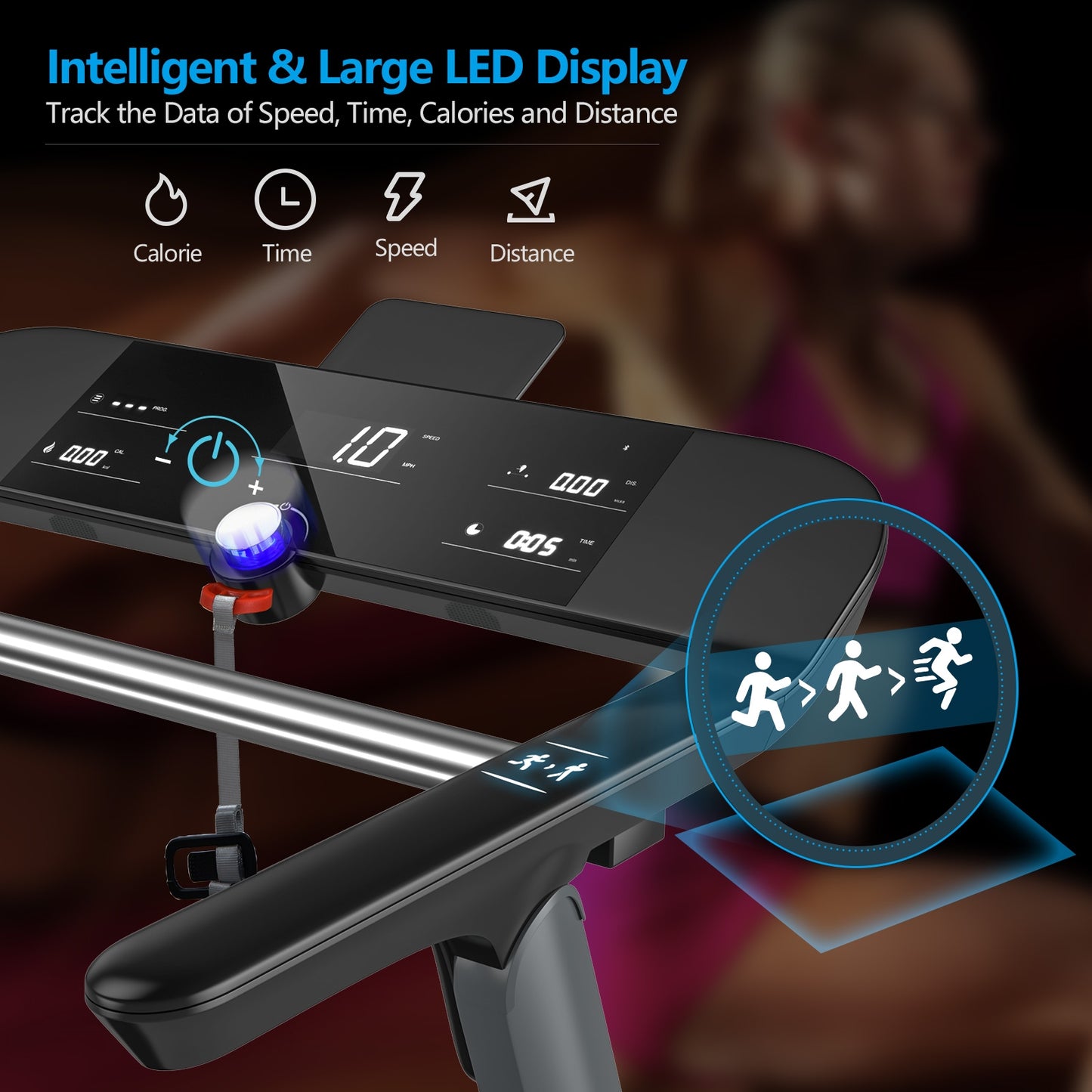 Italian Designed Folding Treadmill for Home