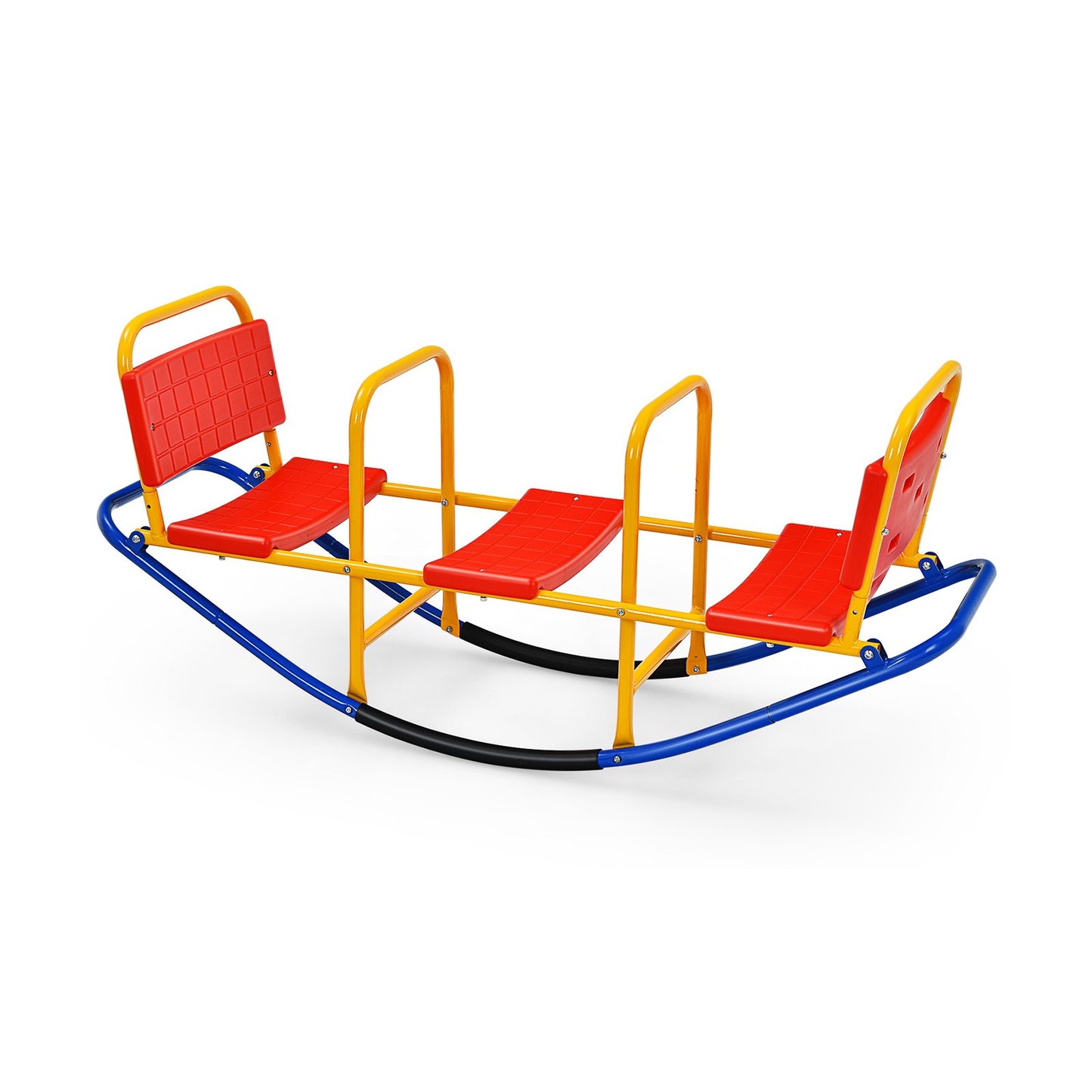 Outdoor Kids Seesaw Swivel Teeter for 3 to 8 Years Old-Blue