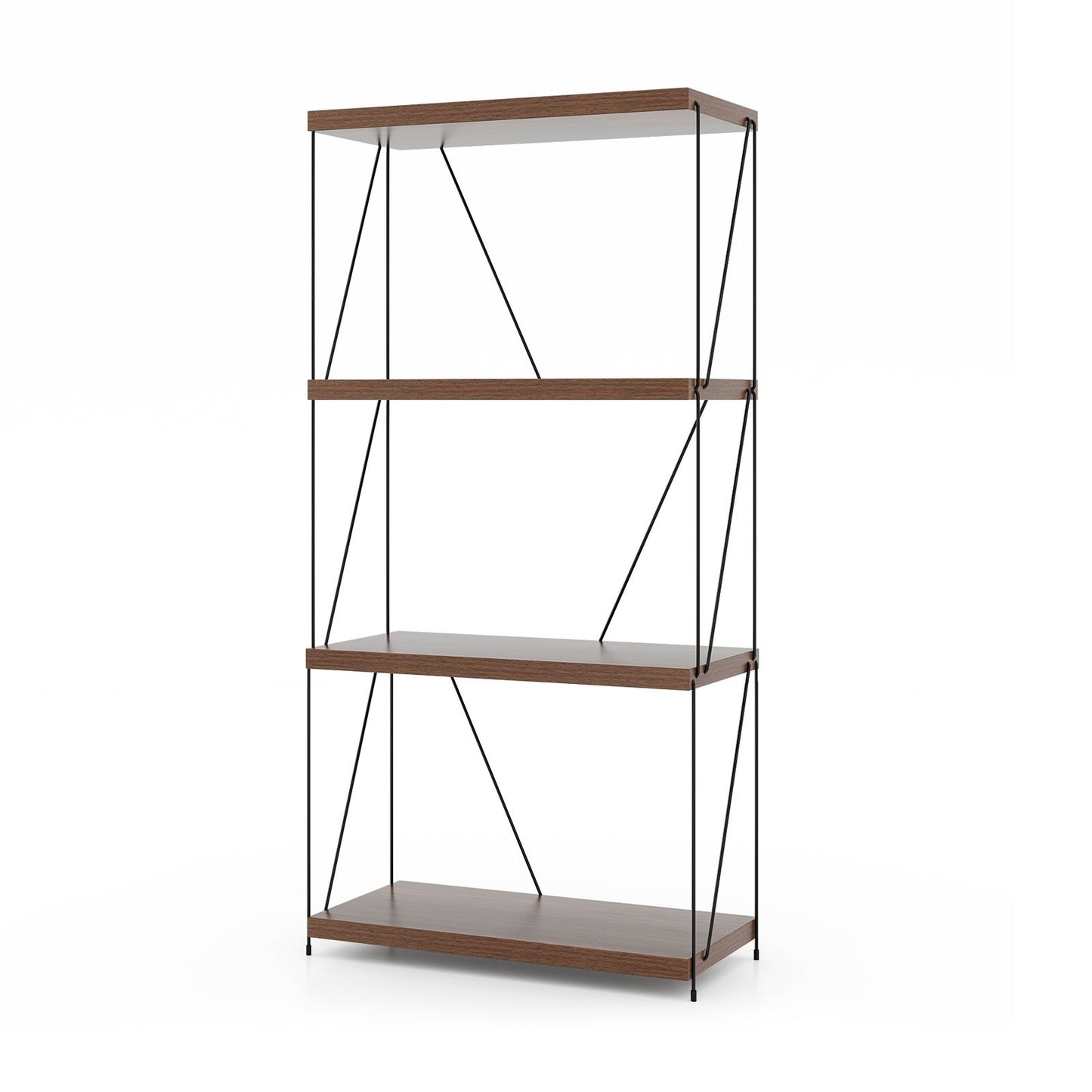 2/3/4/5-Tier Multipurpose Display Rack with Metal Frame-34 inches