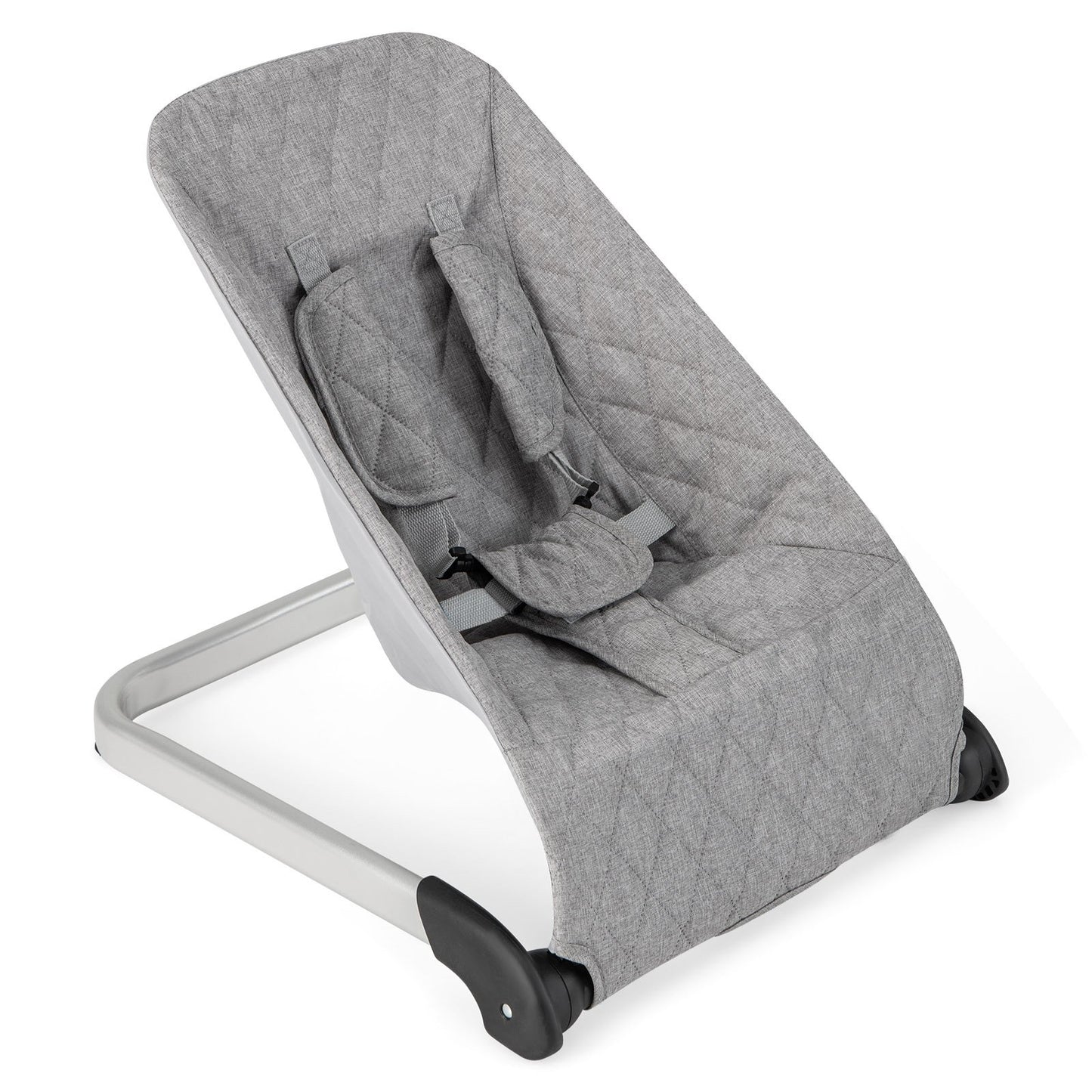 Baby Bouncer Seat with Aluminum and Metal Frame-Beige