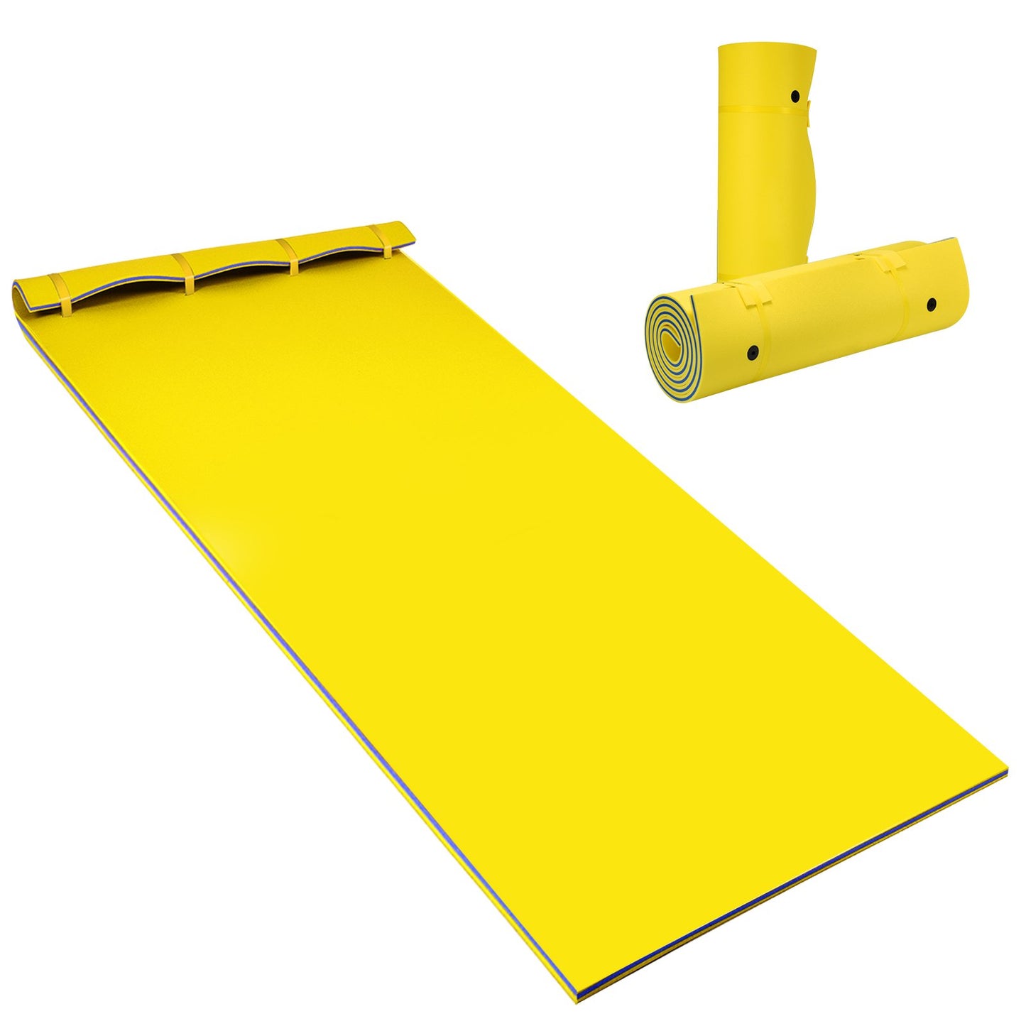 3 Layer Water Pad Foam Mat-Blue