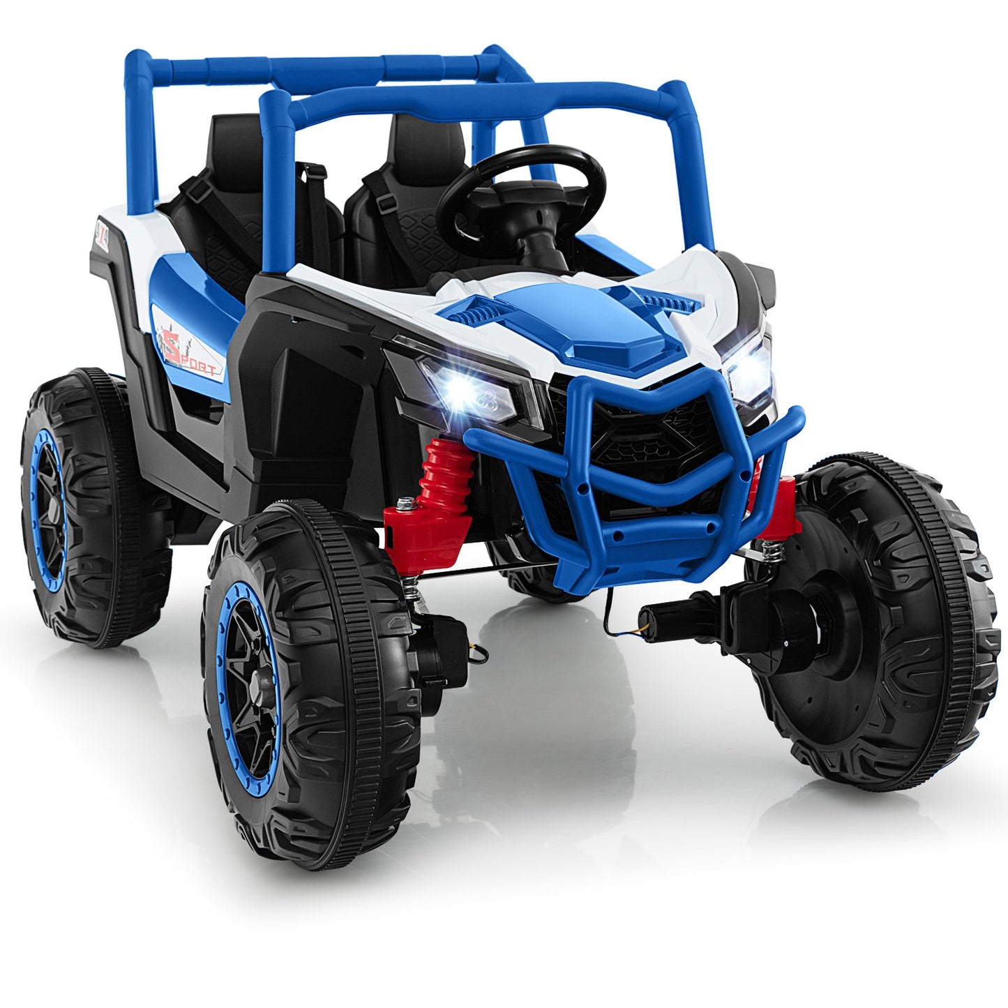 2-Seater Kids Ride on UTV with 2.4G Remote Control for over 3 Years Old Children-Black