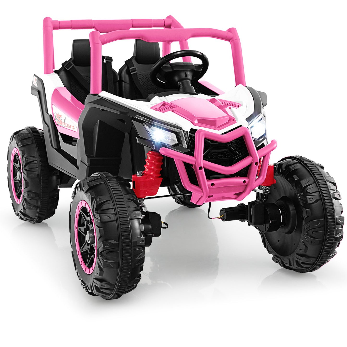 2-Seater Kids Ride on UTV with 2.4G Remote Control for over 3 Years Old Children-Black
