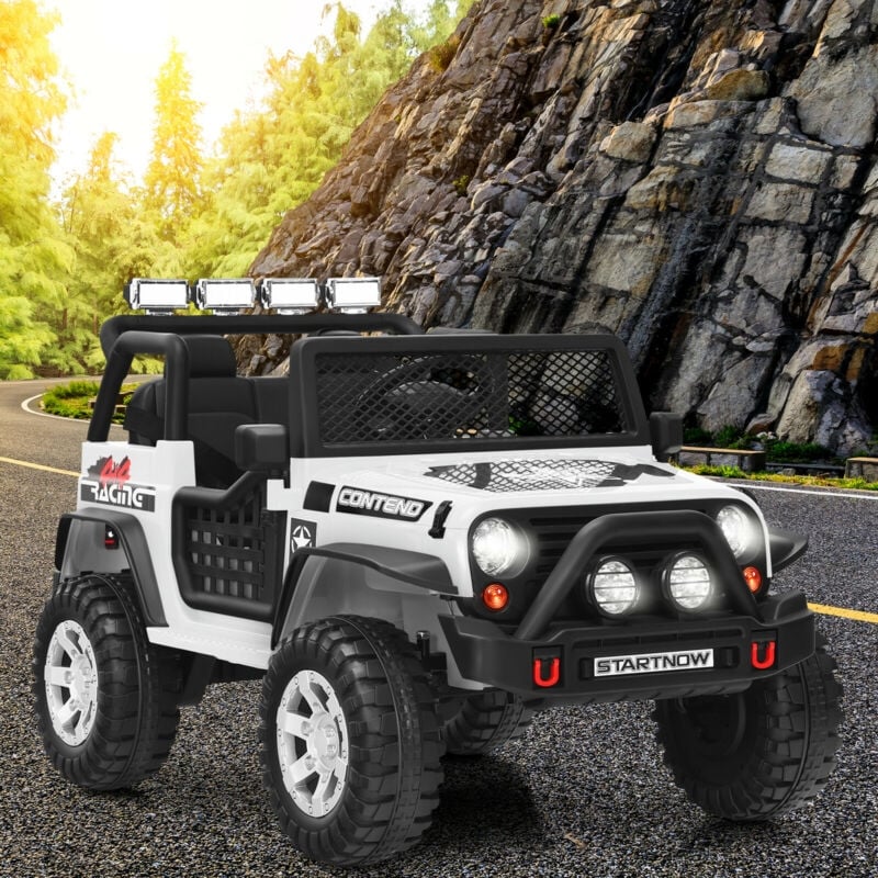 12V Kids Electric Ride On Truck with Remote Control and Operation Lever-Black