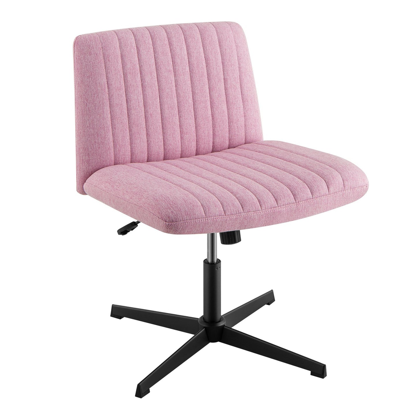 Criss Cross Legged Chair No Wheels 120° Rocking Adjustable Height-Beige