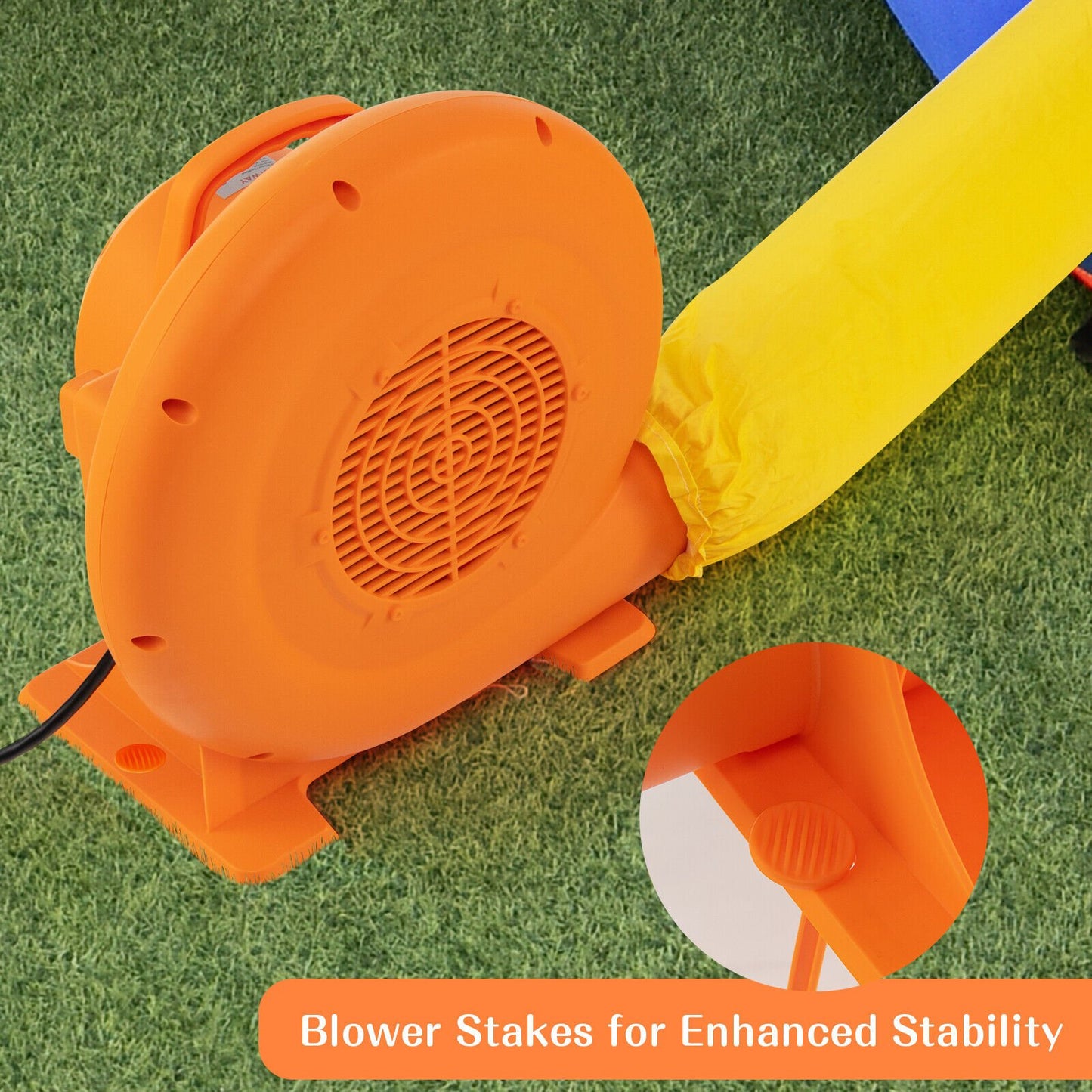 550W Air Blower for Inflatables with 25 feet Wire and GFCI Plug-550W