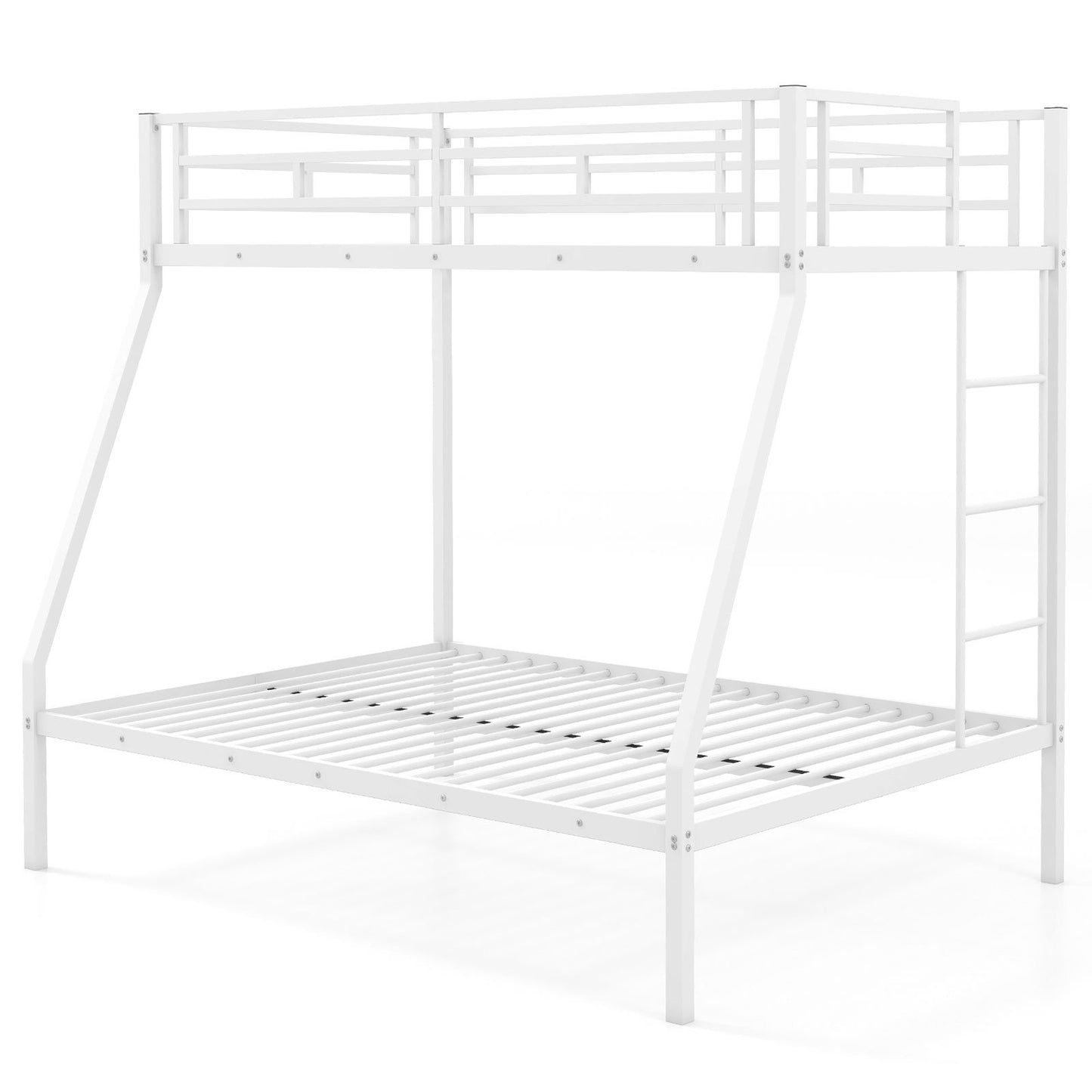 Space-saving Metal Slatted Bed Frame for Teens and Adults Noise-free No Box Spring Needed-Black