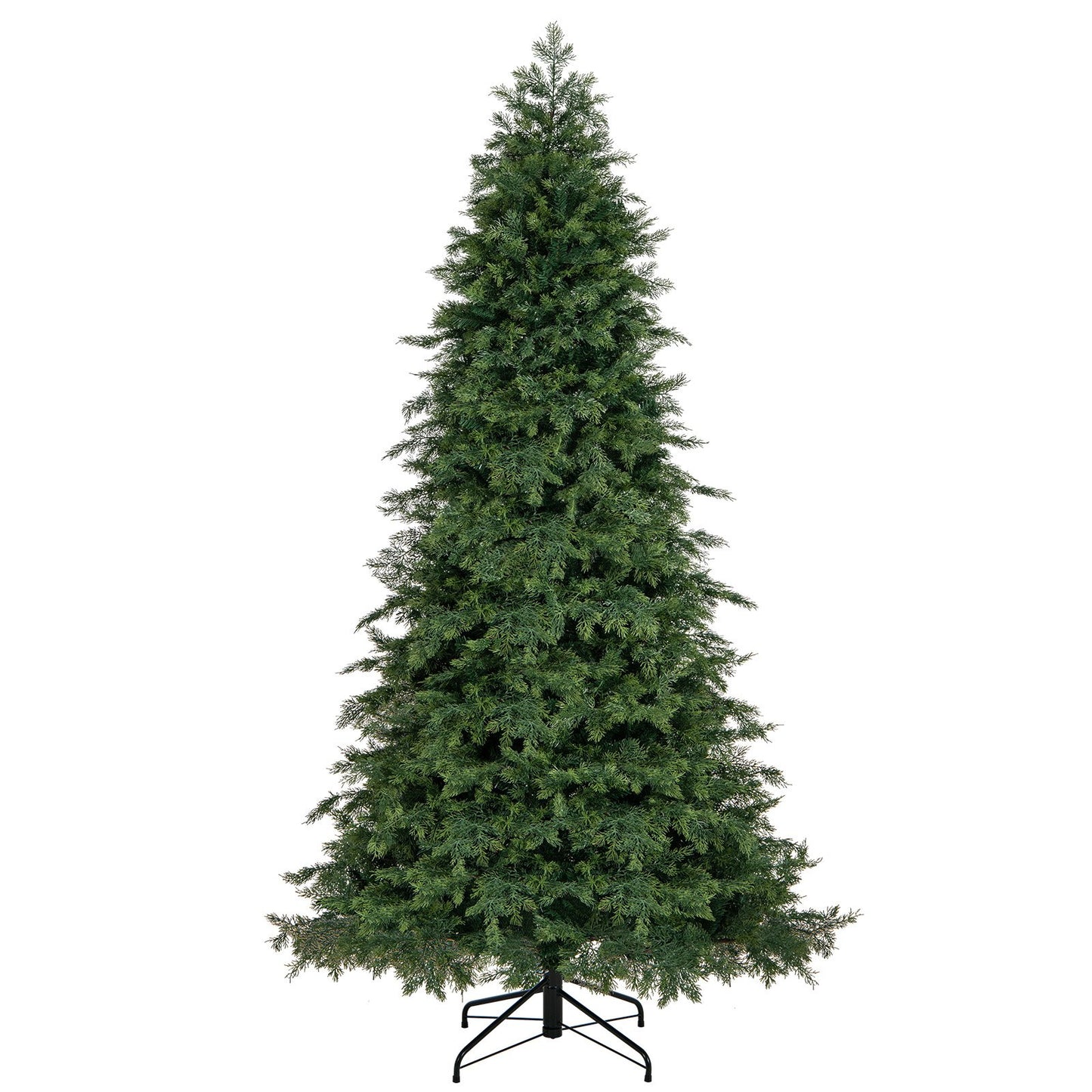 Artificial Christmas Tree Green Hinged Holiday Tree with 721/1019 Lush Branch Tips-6 ft