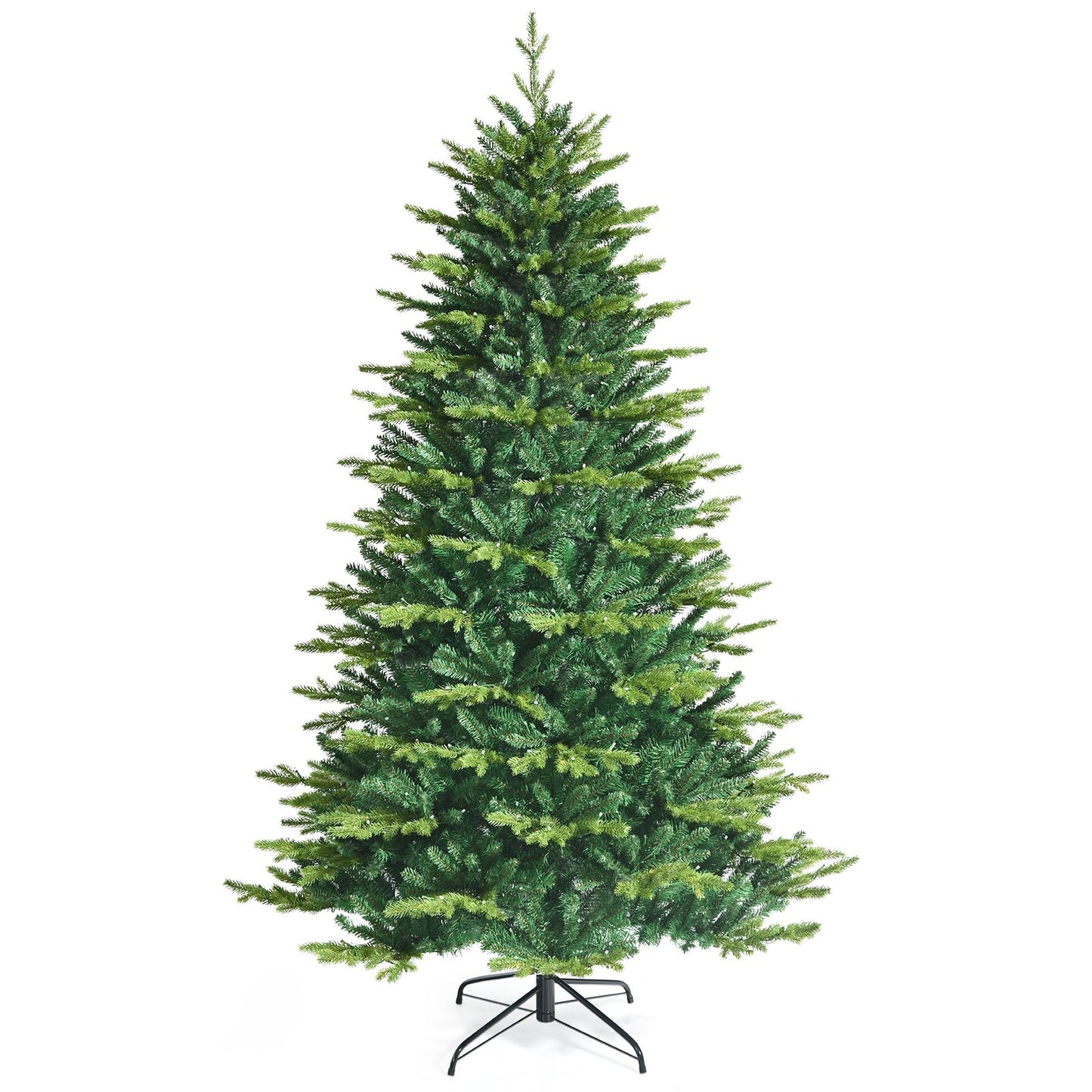 Pre-lit Artificial Hinged Christmas Tree with APP Controlled LED Lights-8'