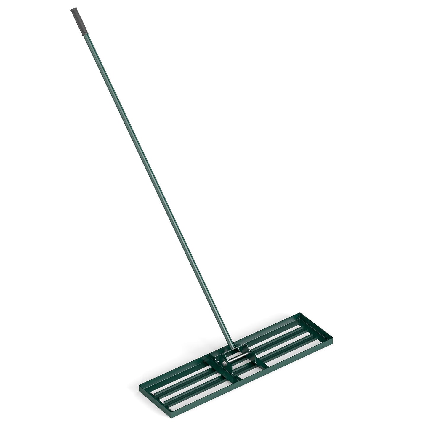 36 x 10 Inch Lawn Leveling Rake with Ergonomic Handle-Black
