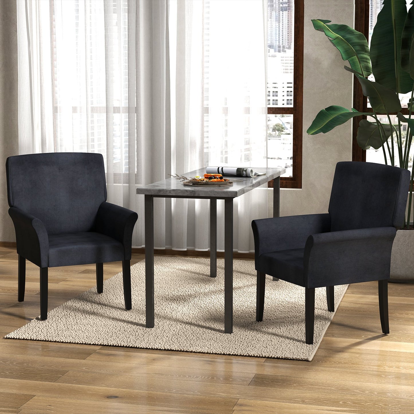Executive Guest Chair Reception Waiting Room Arm Chair-Beige